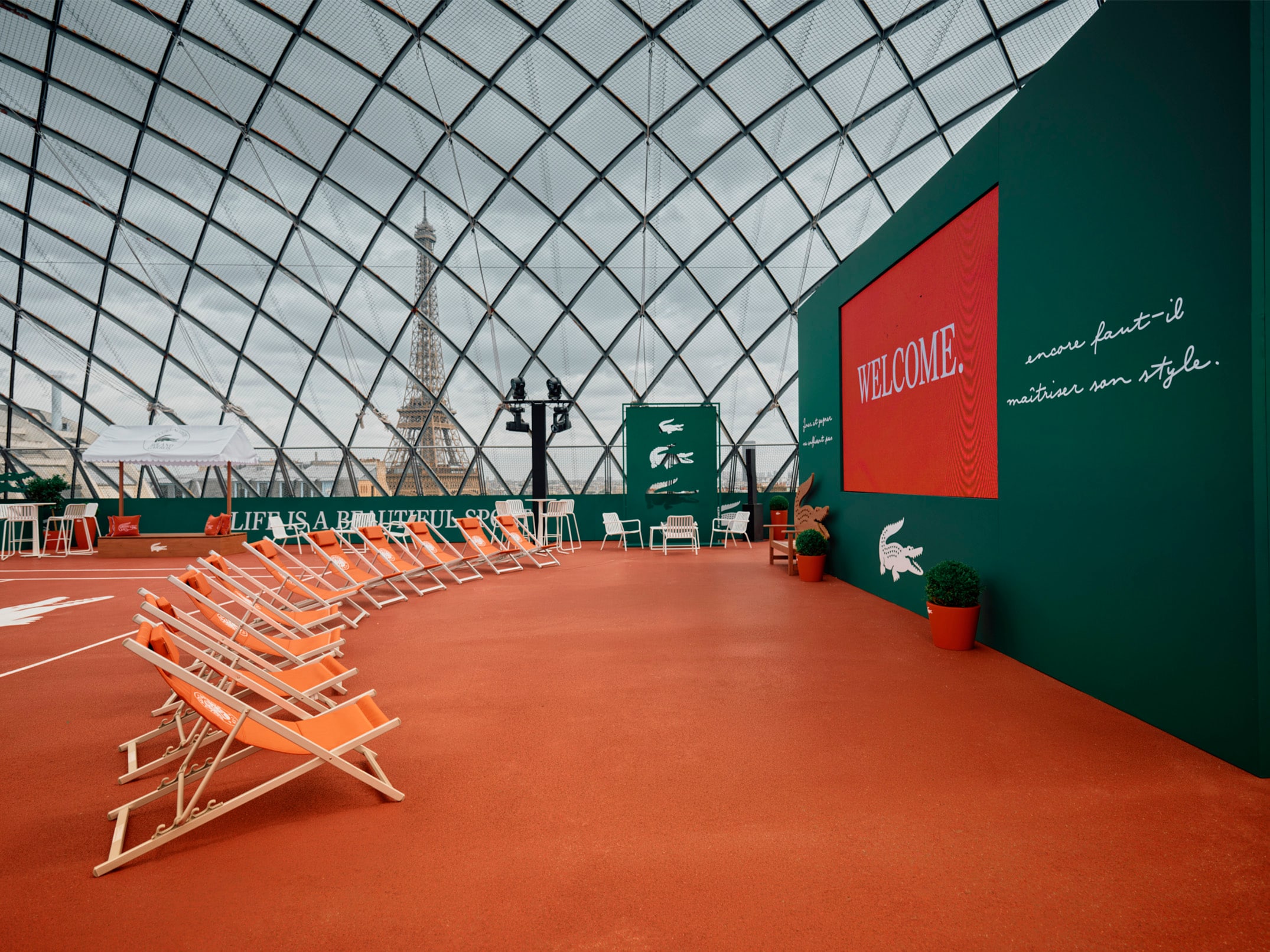 The exceptional Club Lacoste Roland-Garros Paris