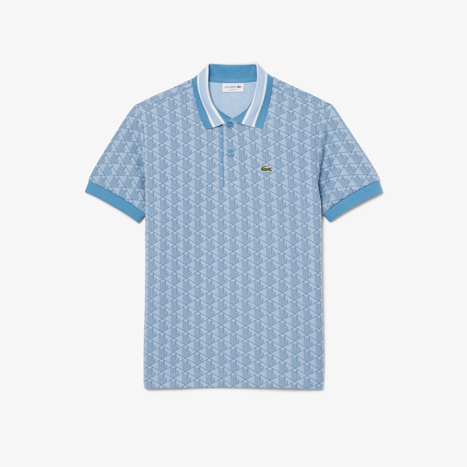 Classic Fit Monogram Jacquard Polo Shirt image number 3