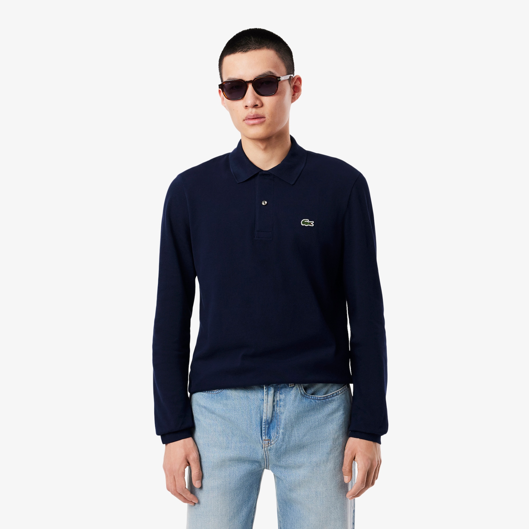 Classic Fit Long Sleeved L.12.12 Polo Shirt image number 0