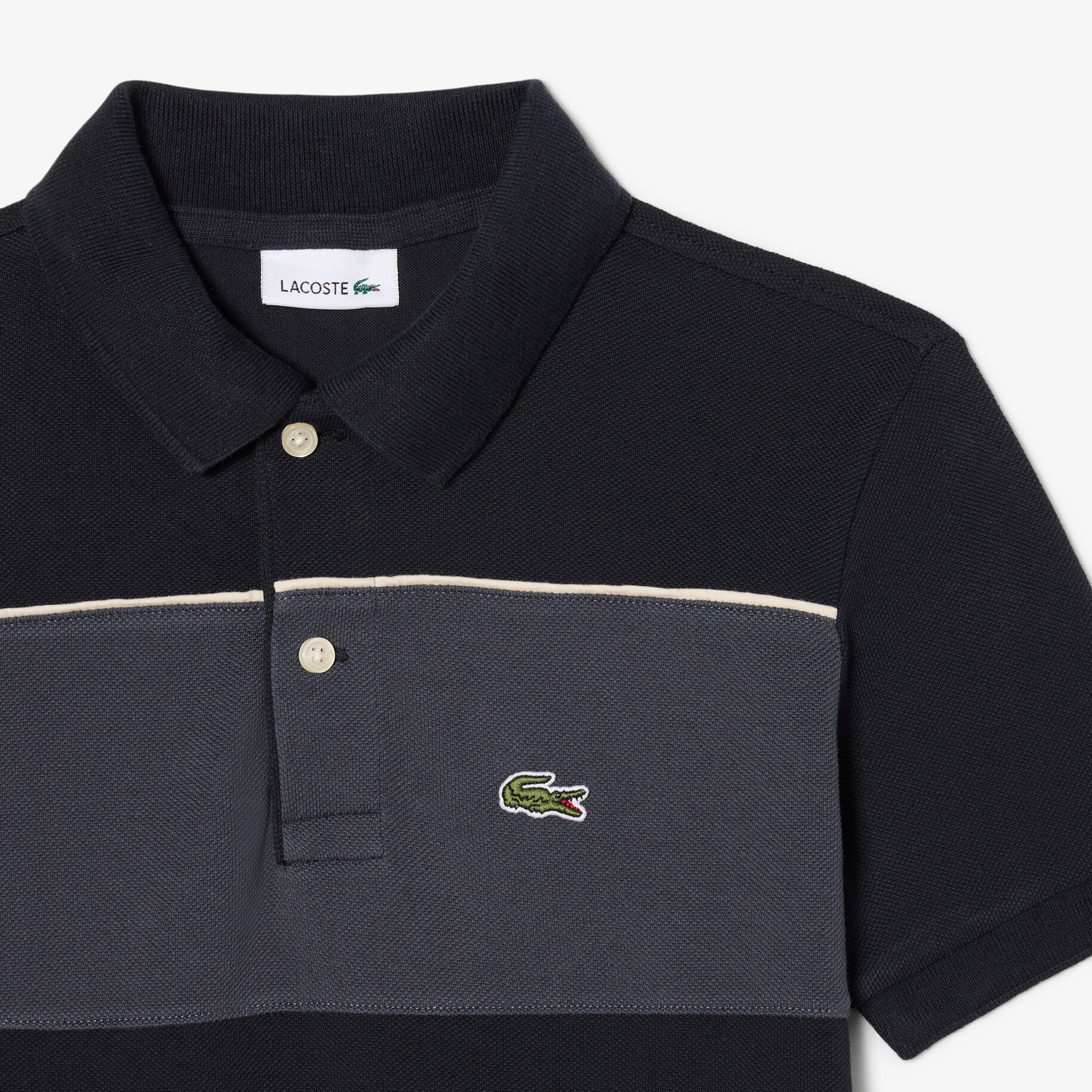 Colorblock Petit Piqu&eacute; Polo Shirt image number 5