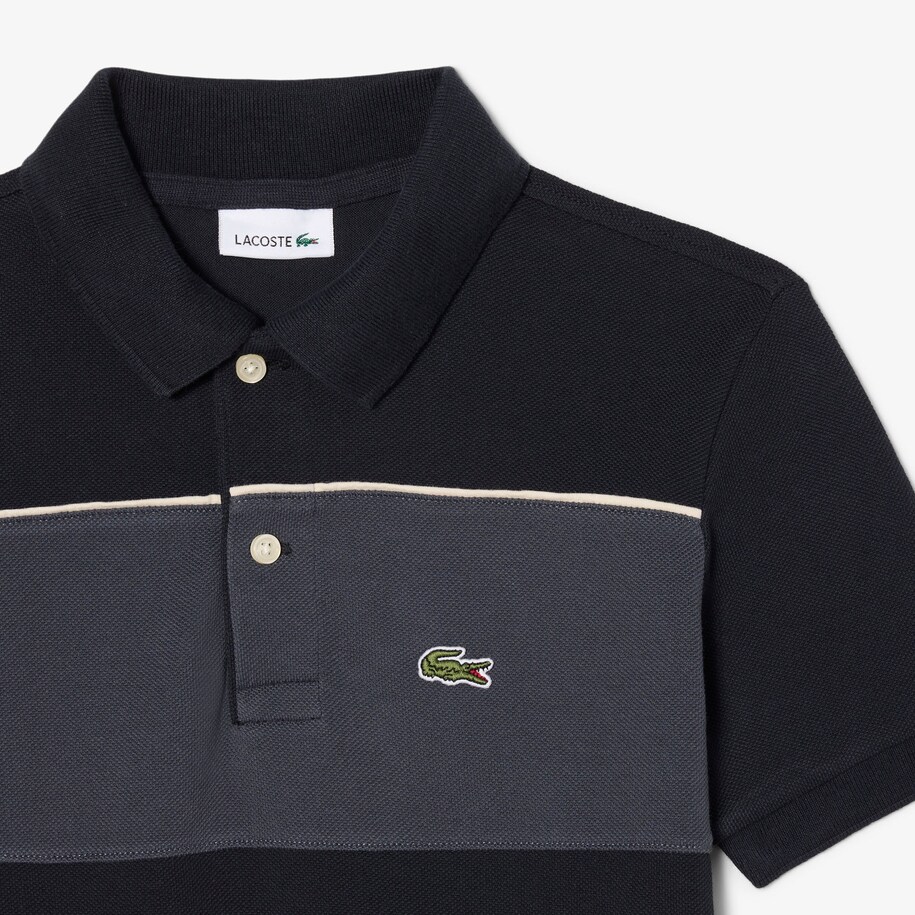 Colorblock Petit Piqu&eacute; Polo Shirt image number 5