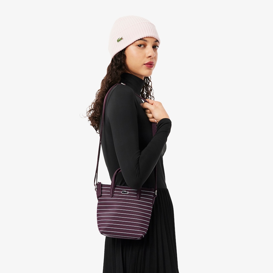 Mini Striped L.12.12 Concept Tote image number 5