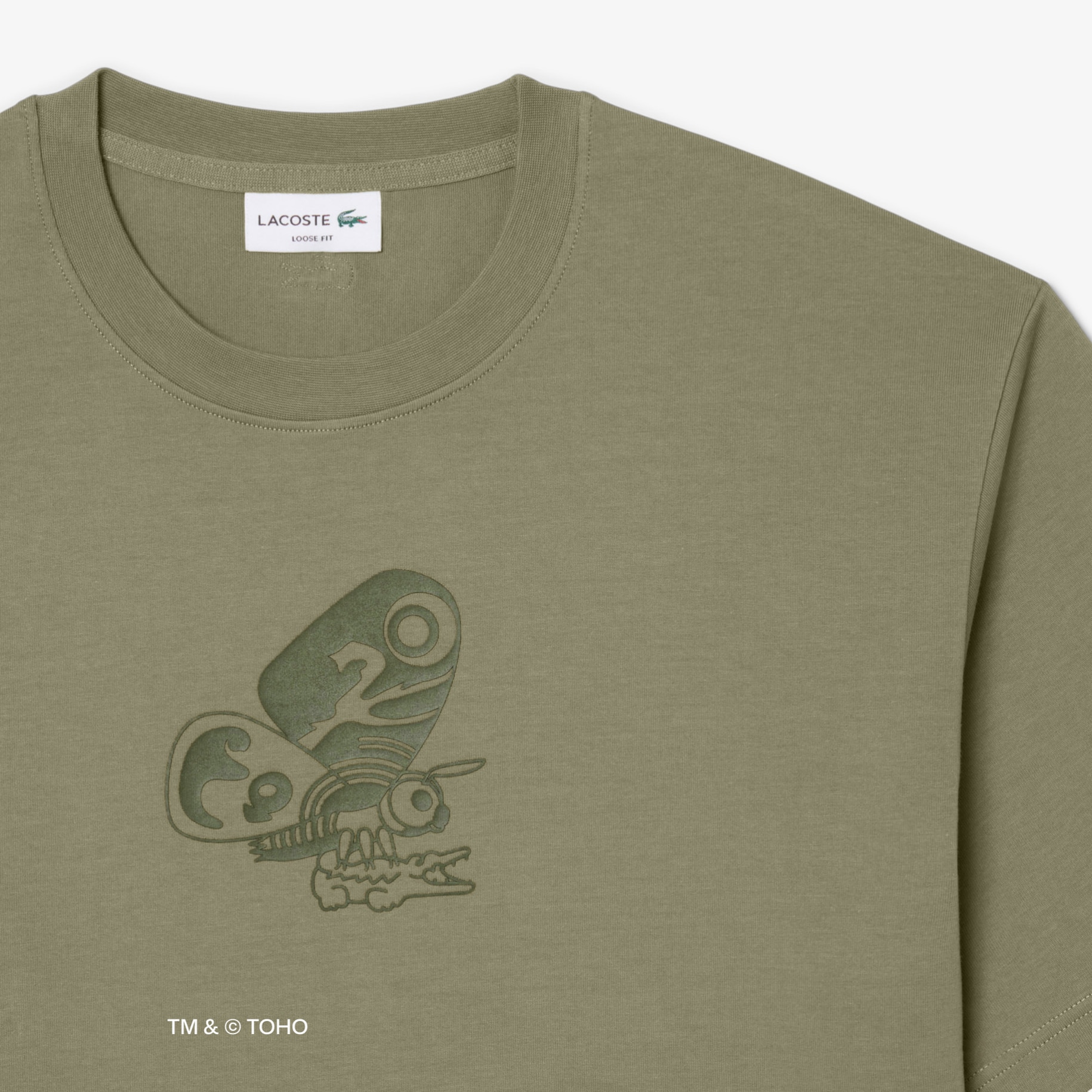 T-shirt Mothra Lacoste & Godzilla image number 4