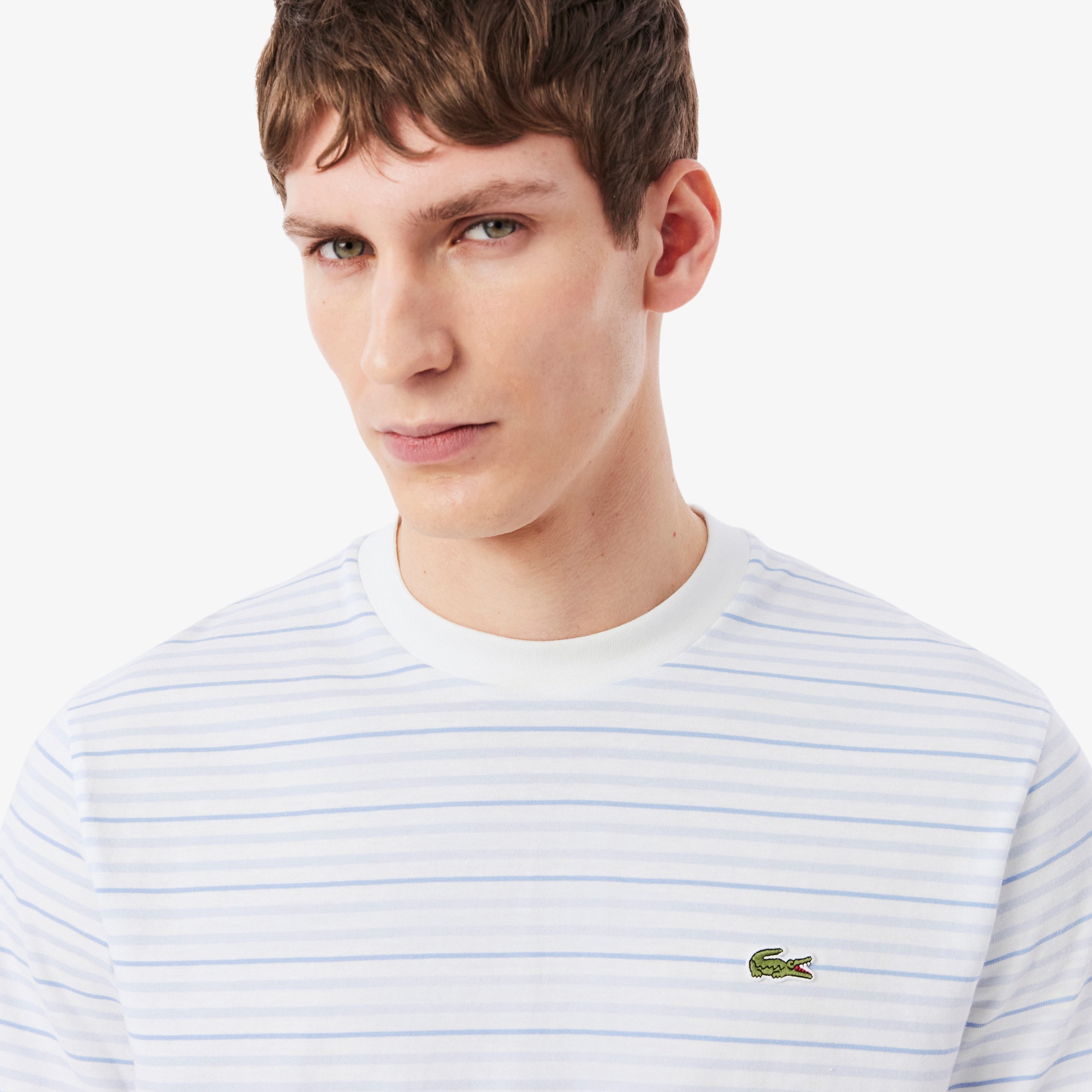 Striped Cotton T-shirt image number 1