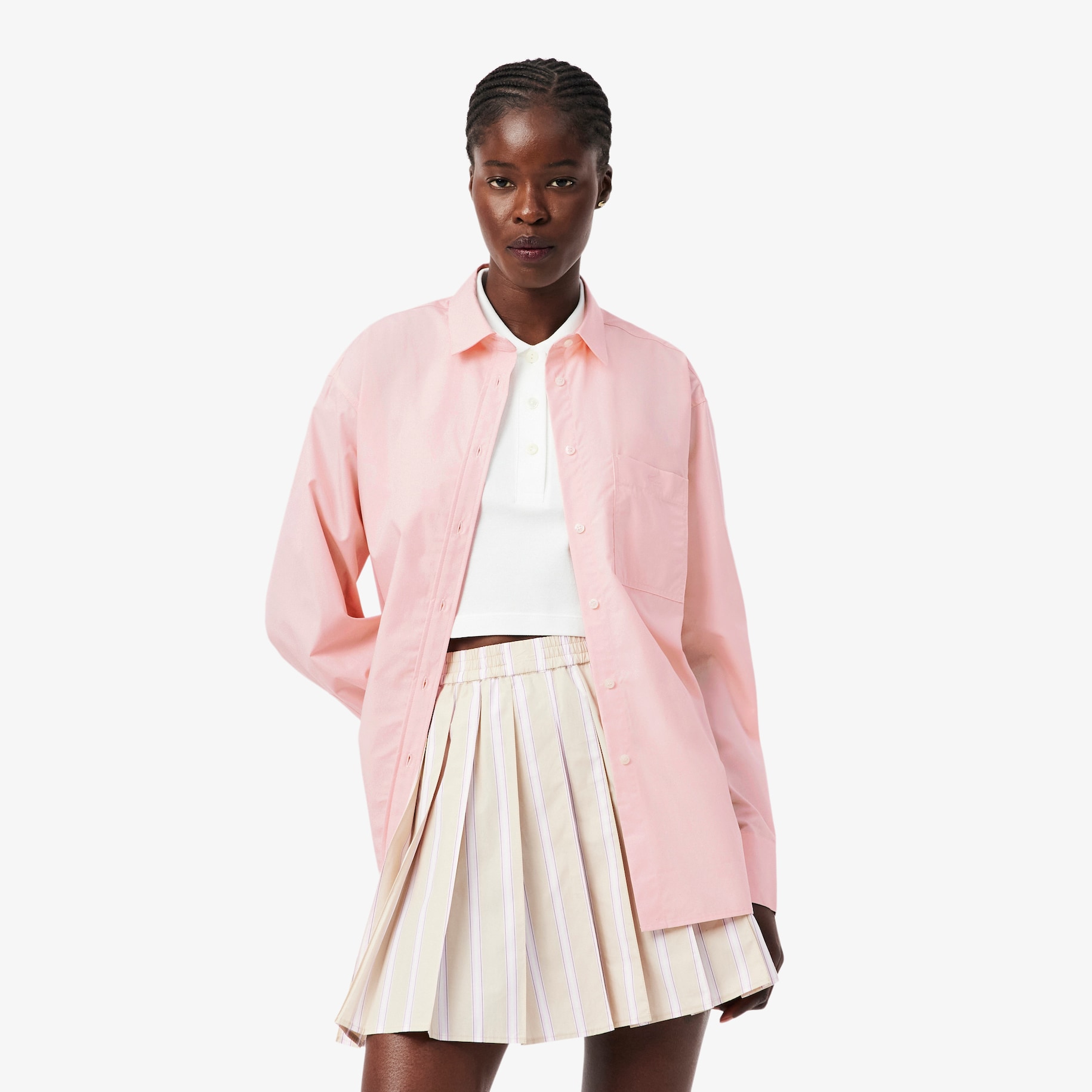 Oversized Cotton Poplin Shirt image number 0