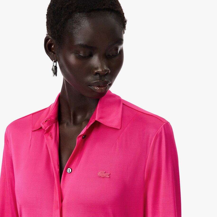 Runway Satin Slim Fit Shirt image number 1
