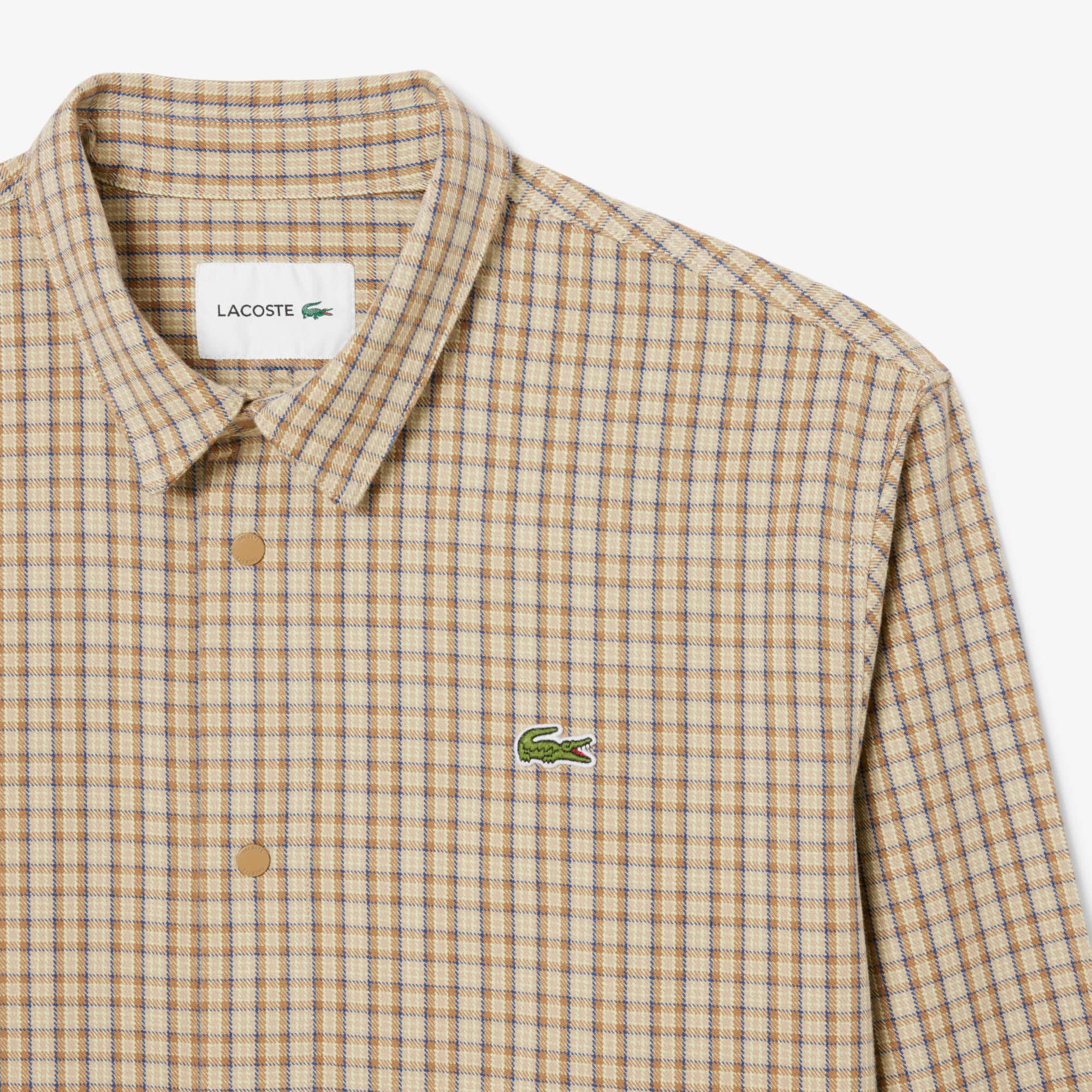 Oversized Heavy Cotton Plaid Overshirt image number 4