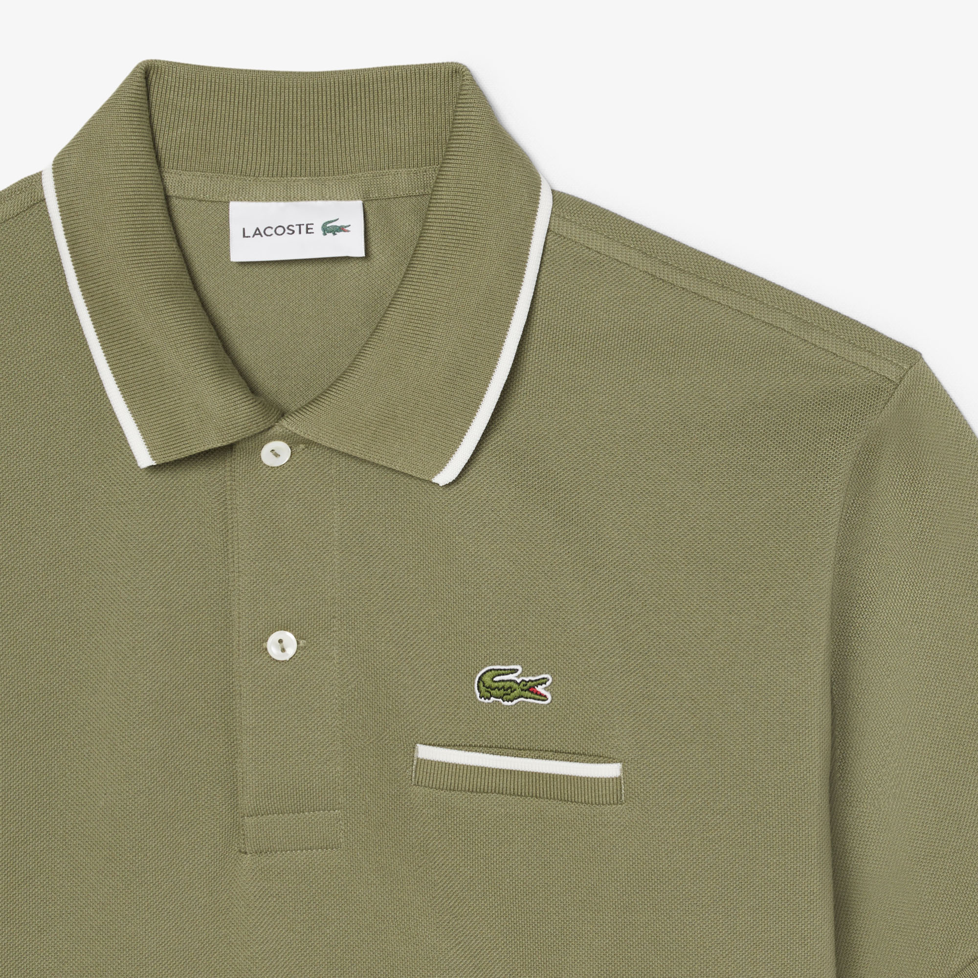 Classic Fit Pocket Accent L.12.12 Polo Shirt image number 4