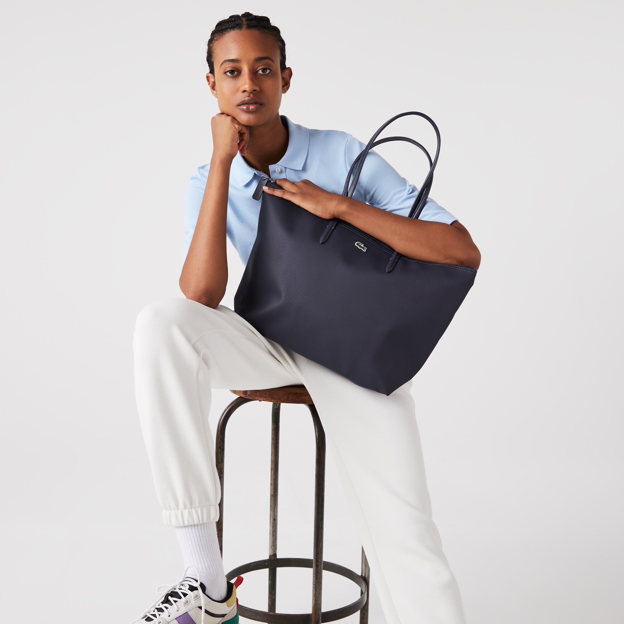 Lacoste concept zip tote bag clearance