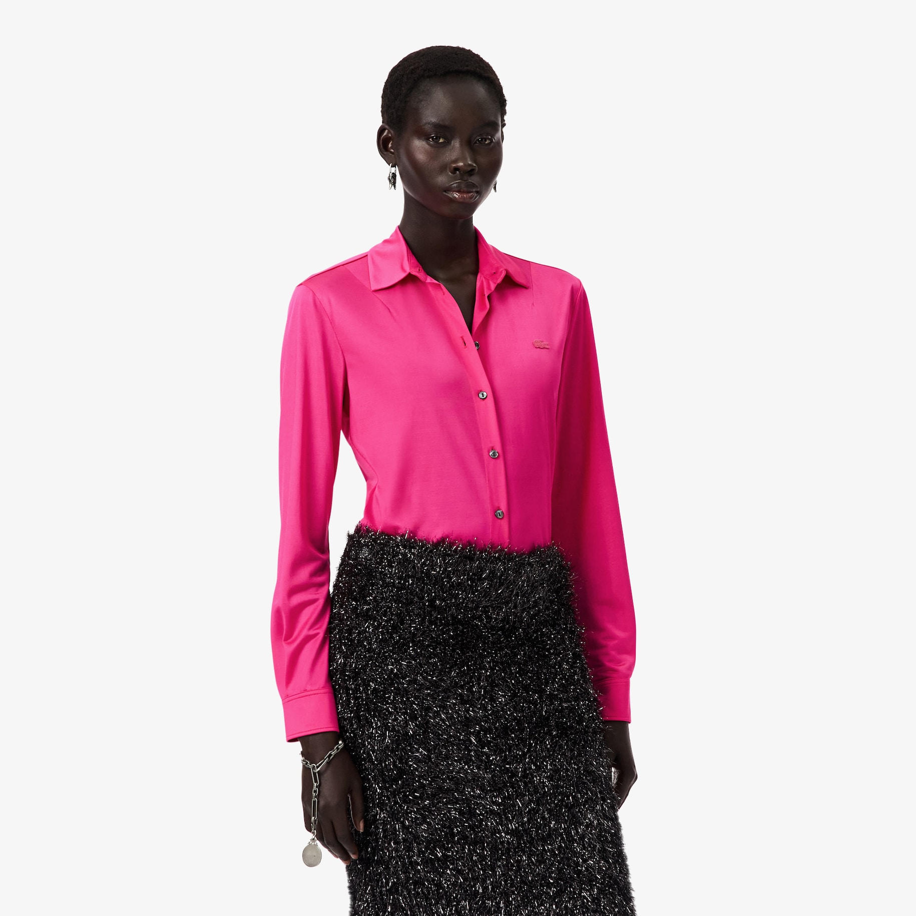 Runway Satin Slim Fit Shirt image number 0