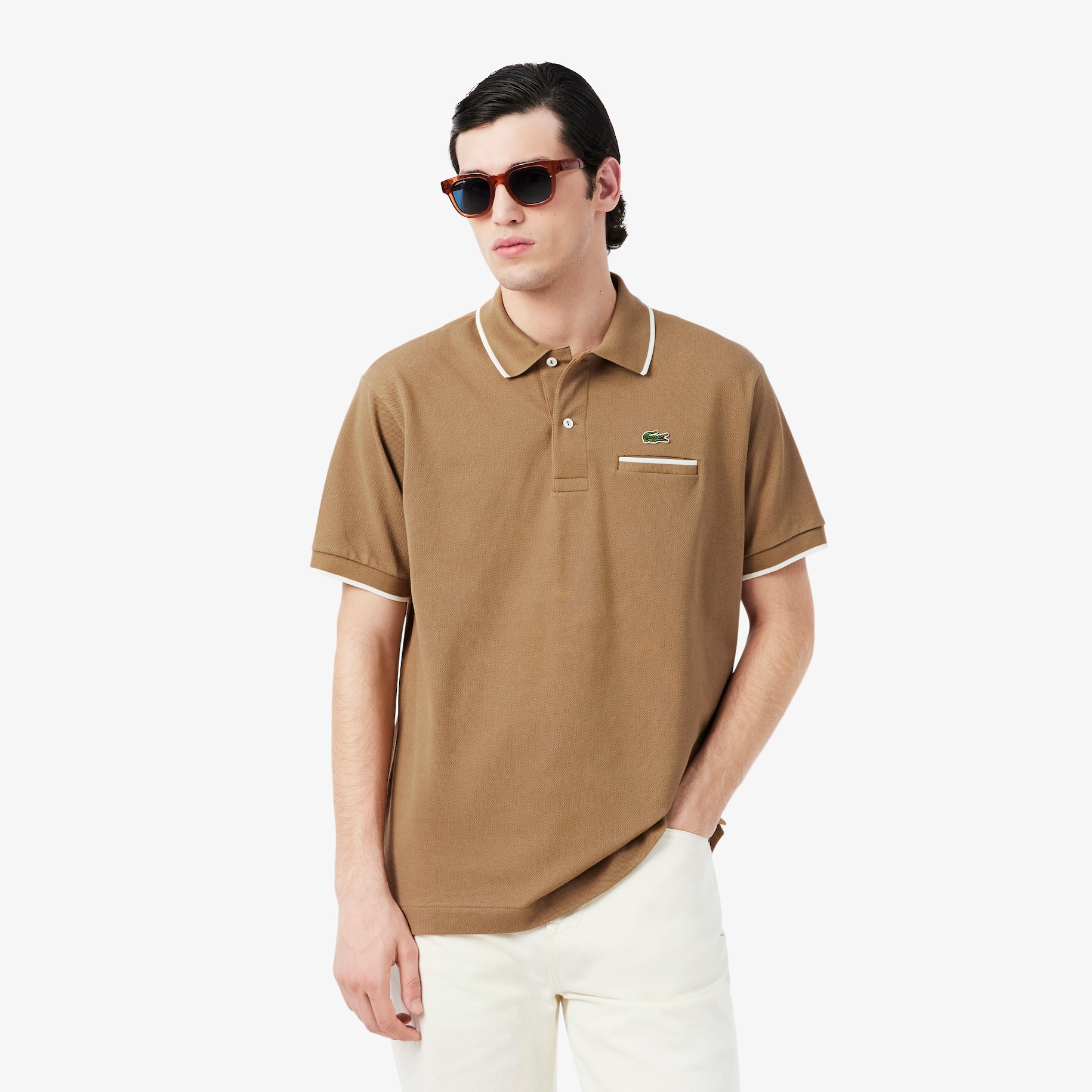 Classic Fit Pocket Accent L.12.12 Polo Shirt image number 0