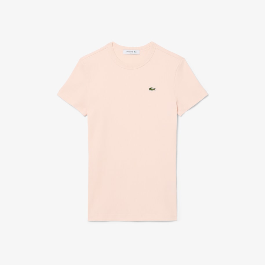 Slim Fit Ribbed Cotton T-shirt image number 3