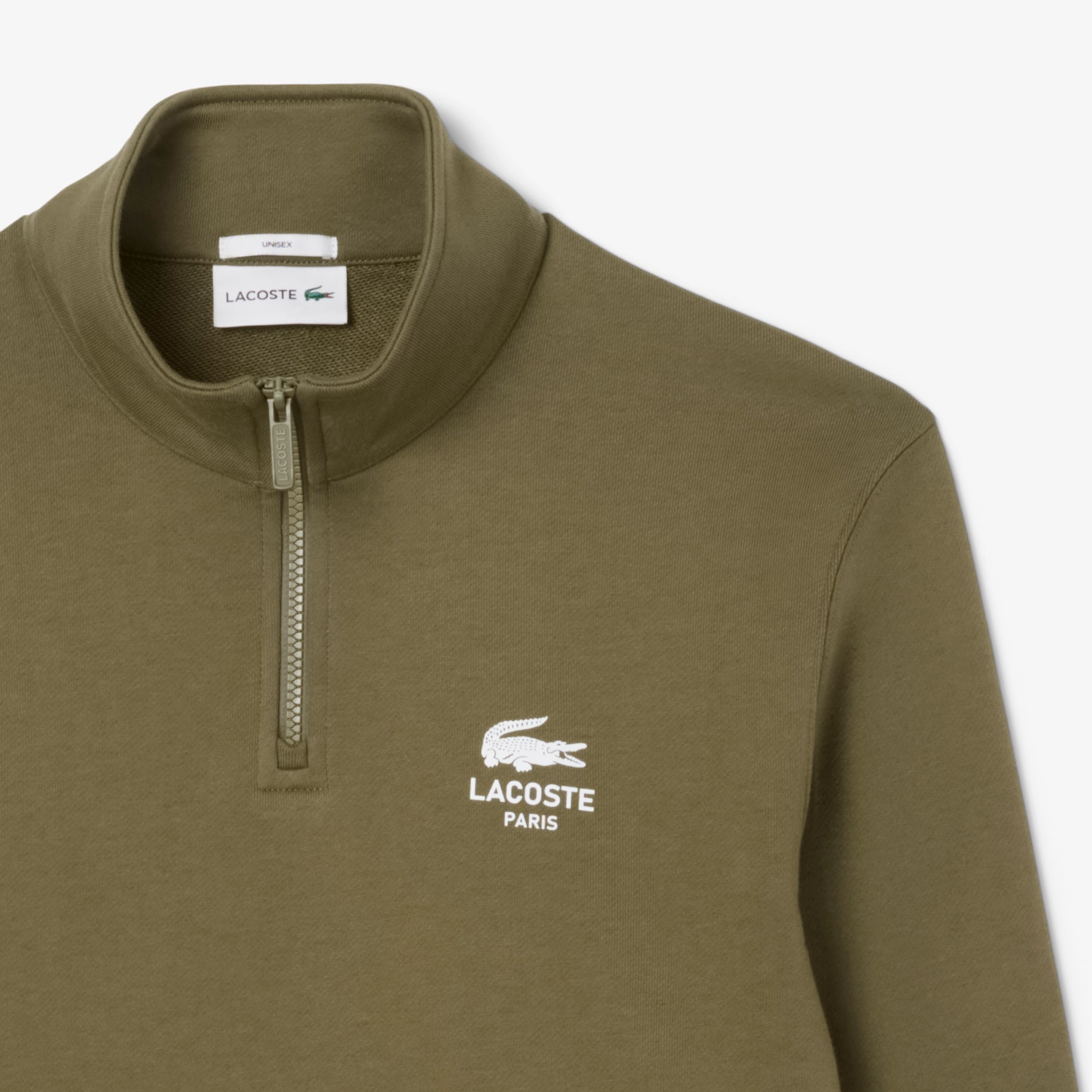 High Neck Zip-Up Print Sweatshirt image number 4