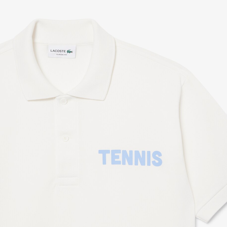 Classic Fit Printed Petit Piqu&eacute; Polo Shirt image number 1