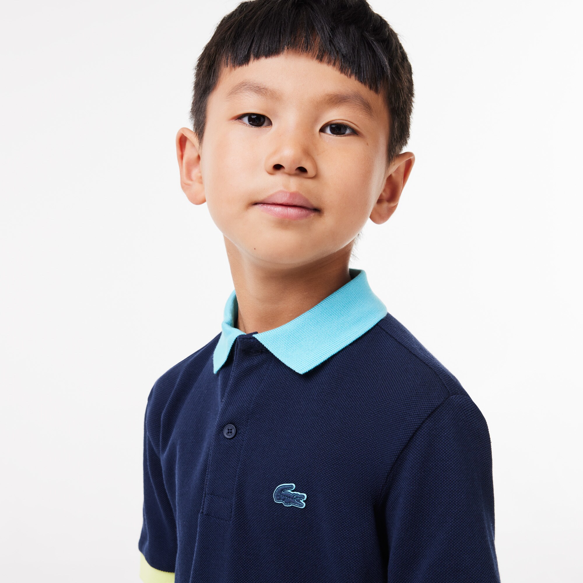 Colourblock Cotton Piqué Polo Shirt image number 1