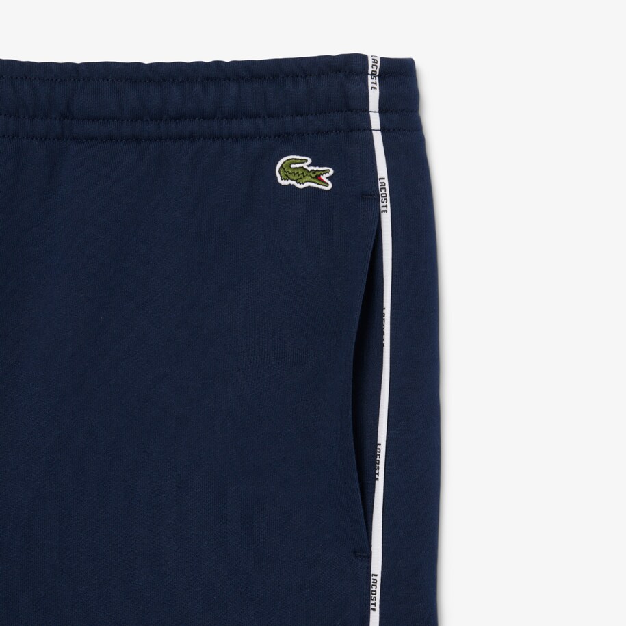 Logo Trim Cotton Fleece Shorts image number 4