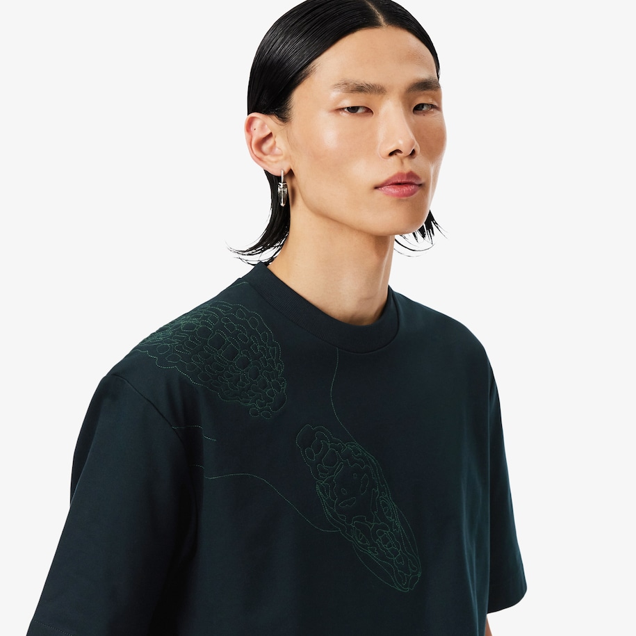 Runway Embroidered Crocodile T-shirt image number 1