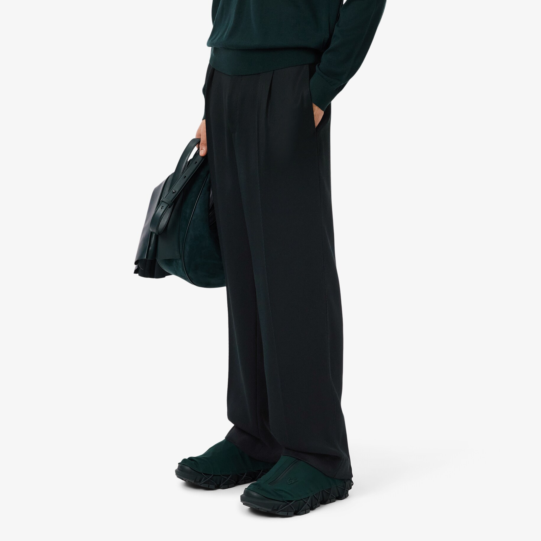 Runway Regular Fit Tailored Satin Pants image number 1