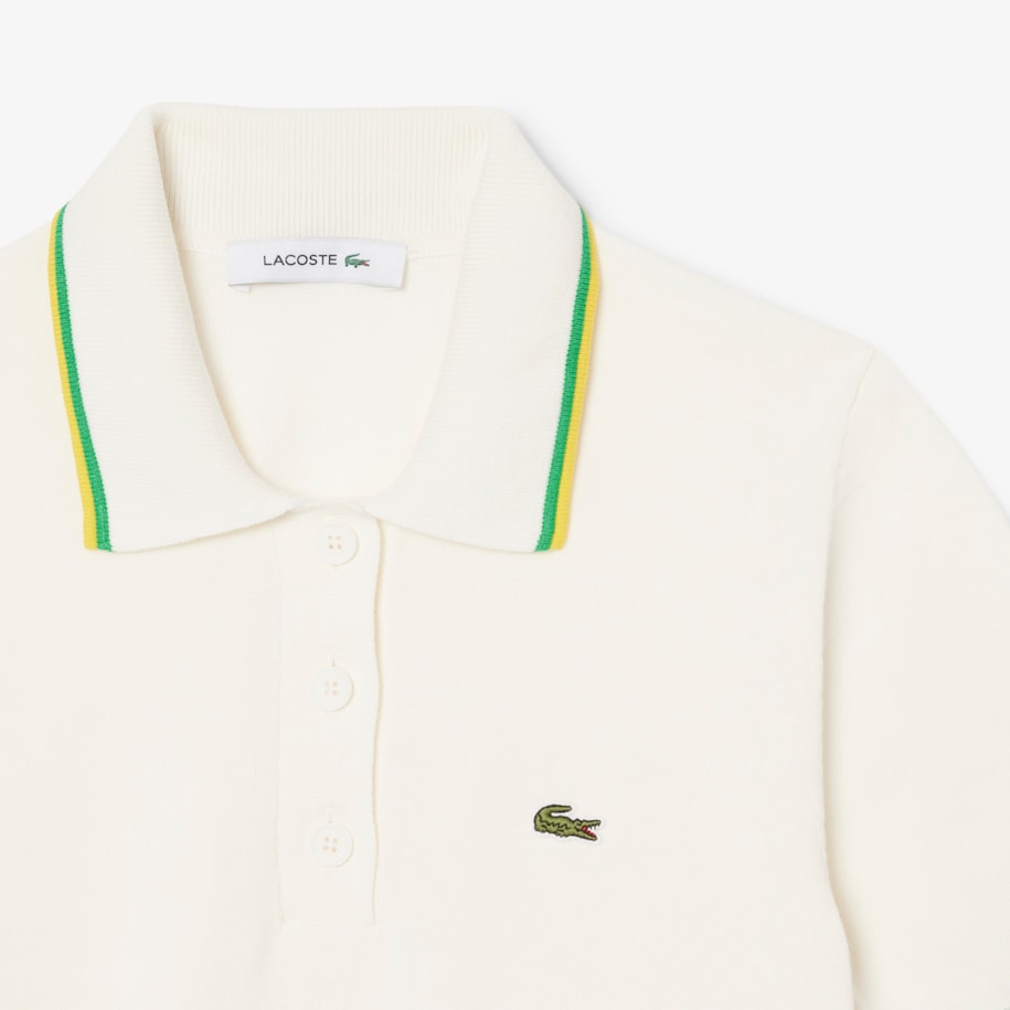 Cropped 3D Seamless Stretch Cotton Polo Shirt image number 4