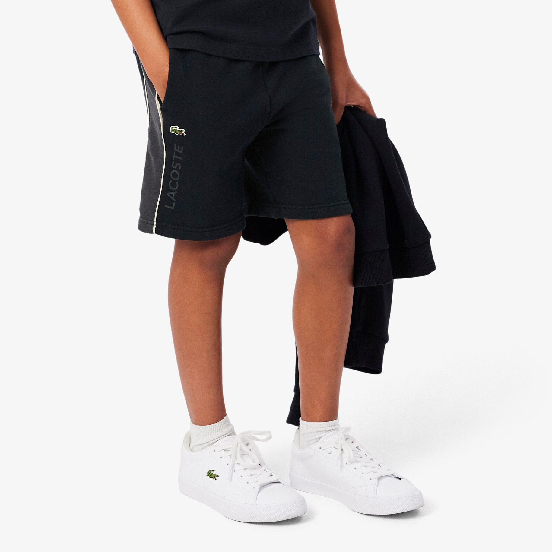 Colour-Block Fleece Shorts image number 1