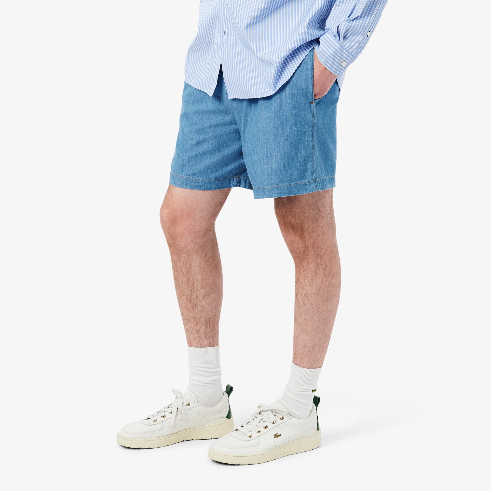 Relaxed Fit Denim Shorts image number 1