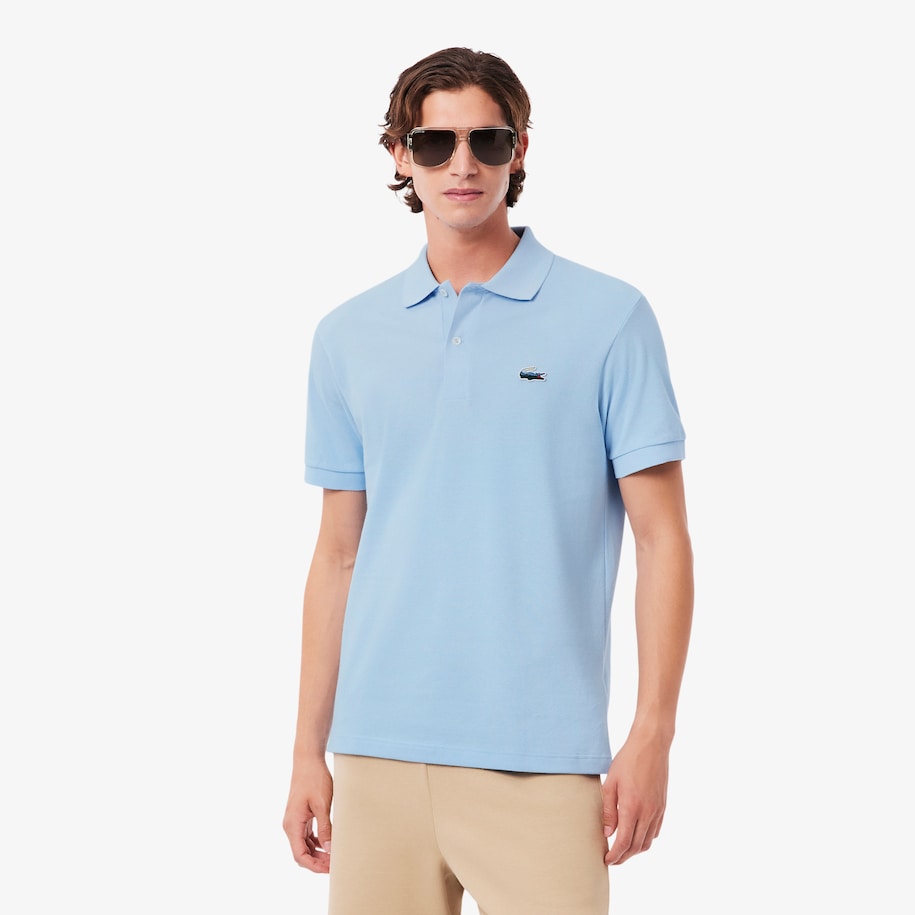 Classic Fit Landscape Crocodile Piqu&eacute; Polo Shirt image number 0