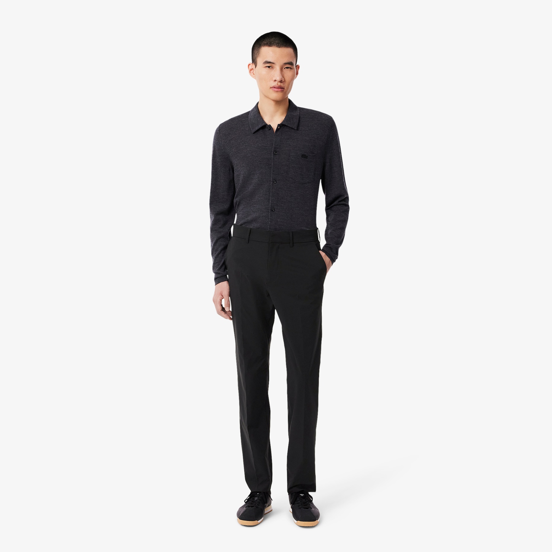 Regular Fit Lightweight Water-Repellent Taffeta Chino Pants image number 0