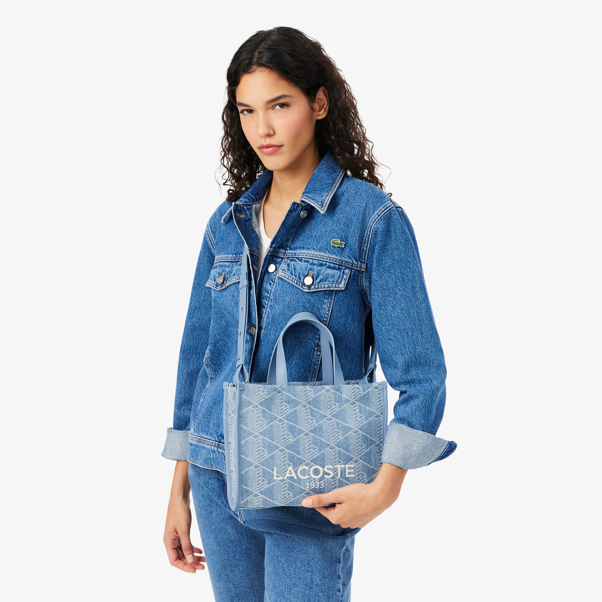 Small Heritage Jacquard Tote image number 5