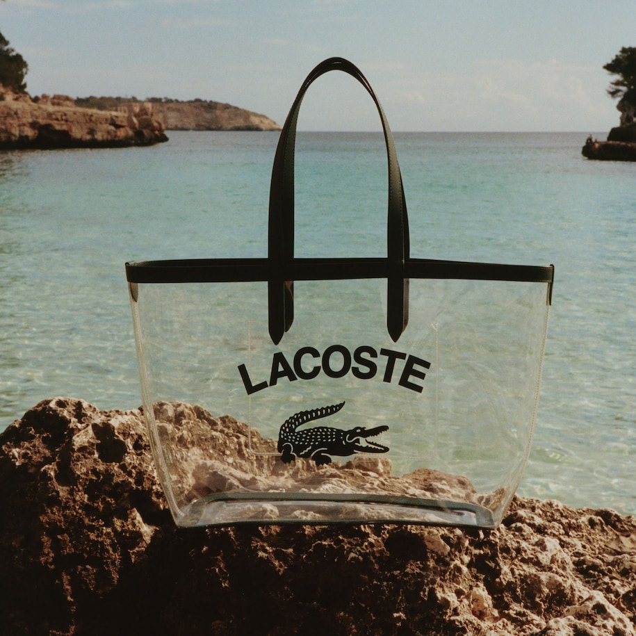 Large Anna Transparent Grained Tote image number 5