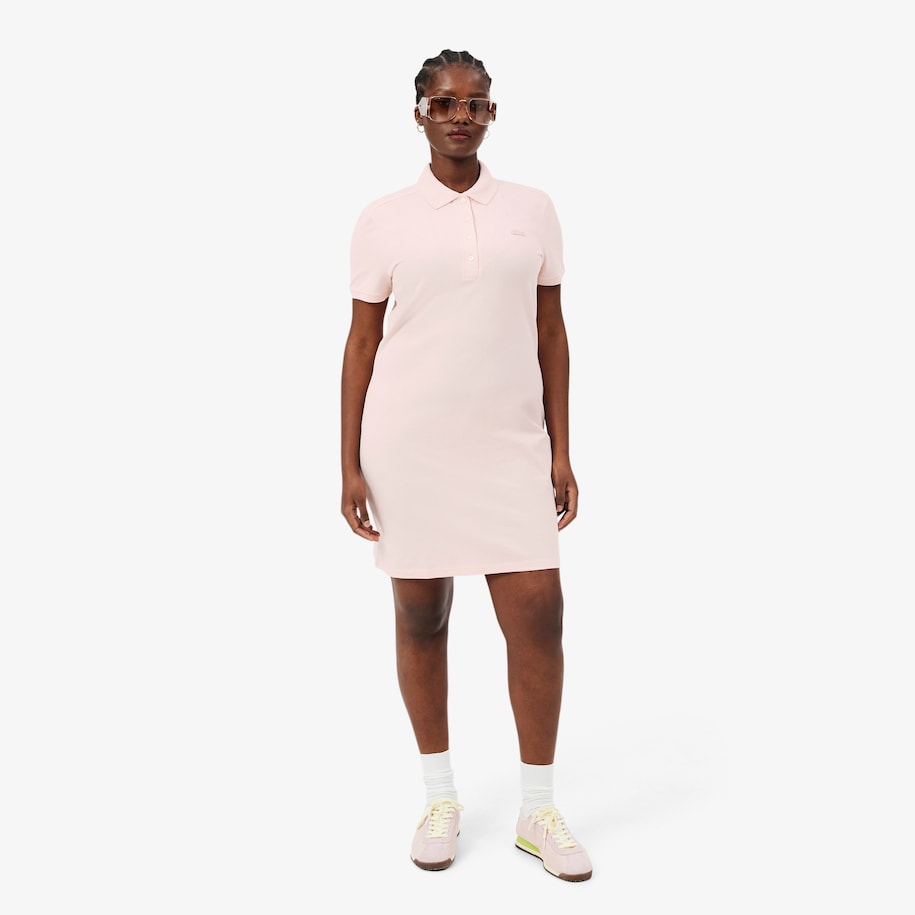 Women's Stretch Cotton Piqu&eacute; Polo Dress image number 5