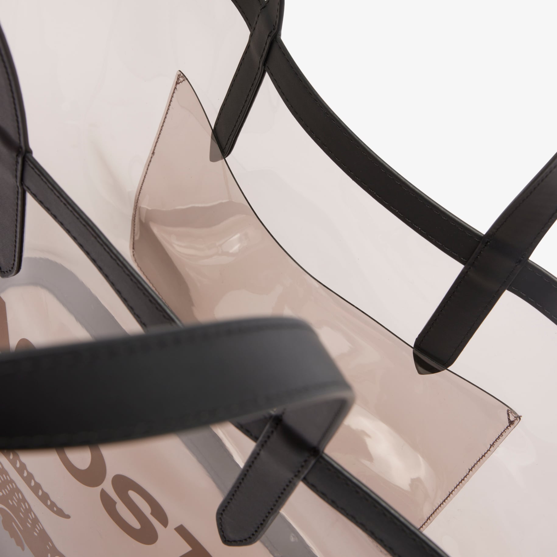 Large Anna Transparent Grained Tote image number 3