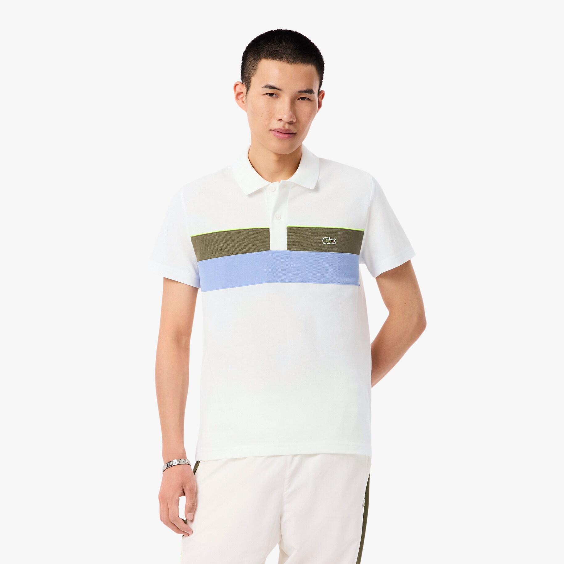 Regular Fit Colour-Block Petit Piqué Polo Shirt image number 0