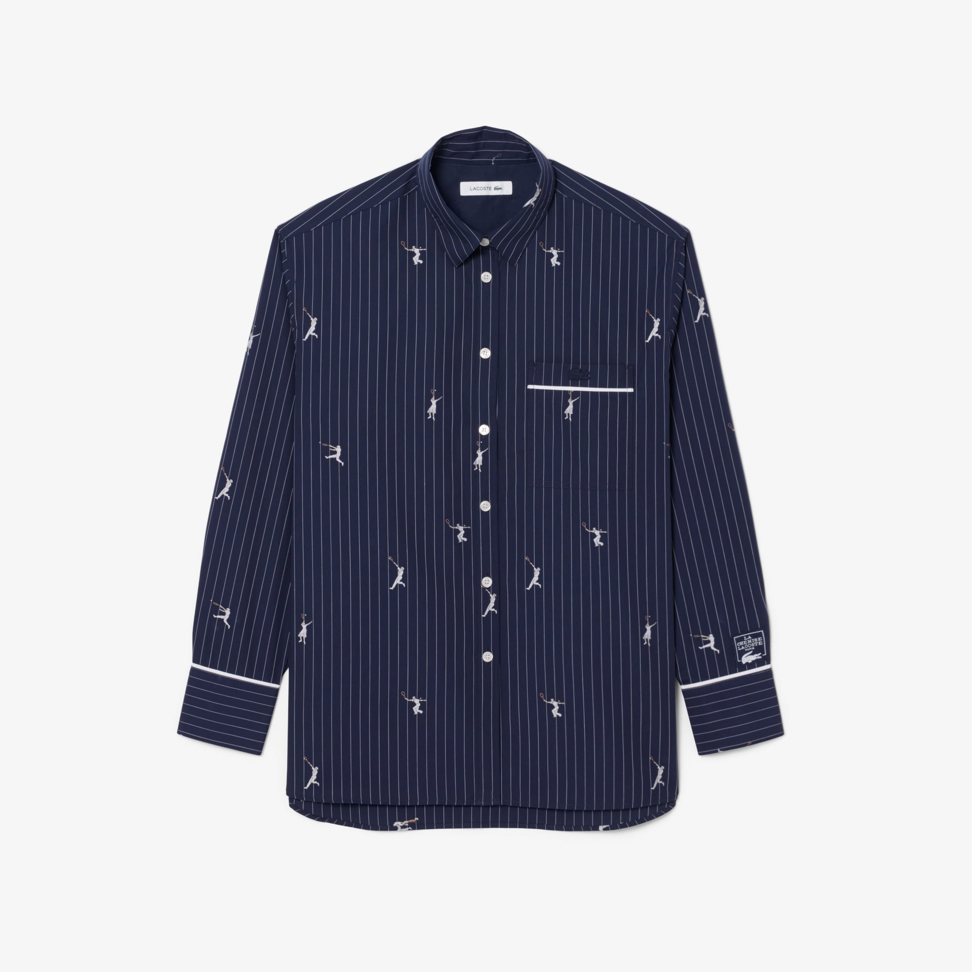 Oversized Shirt with Jacquard Motifs image number 3