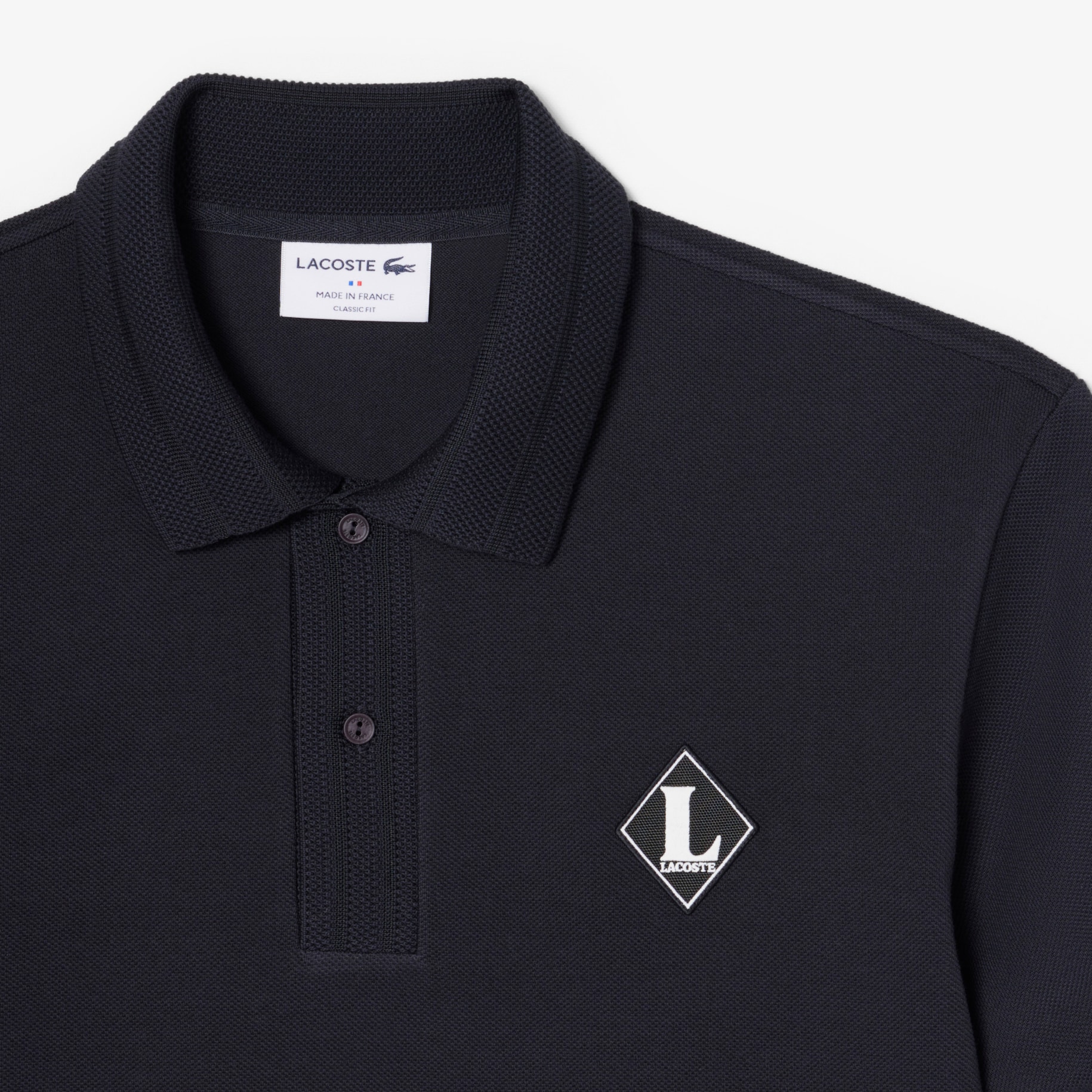 French Made Classic Fit Badge Polo Shirt image number 4