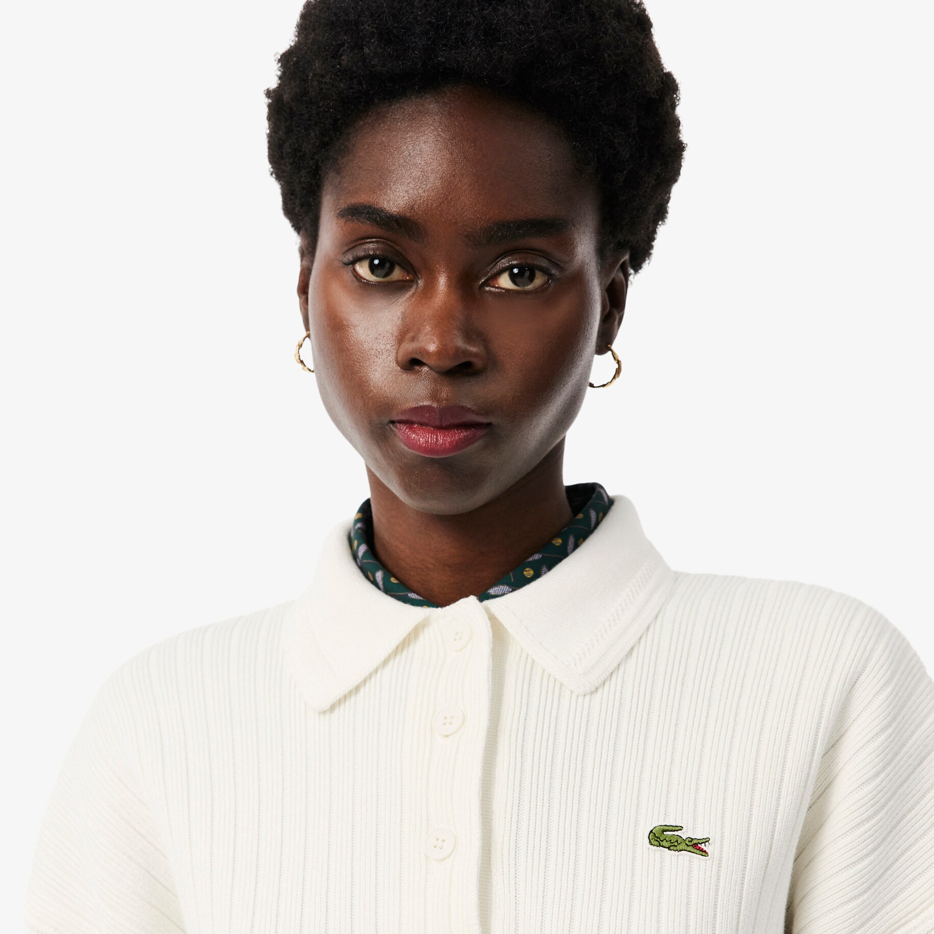 French Made Polo Collar Sweater image number 1
