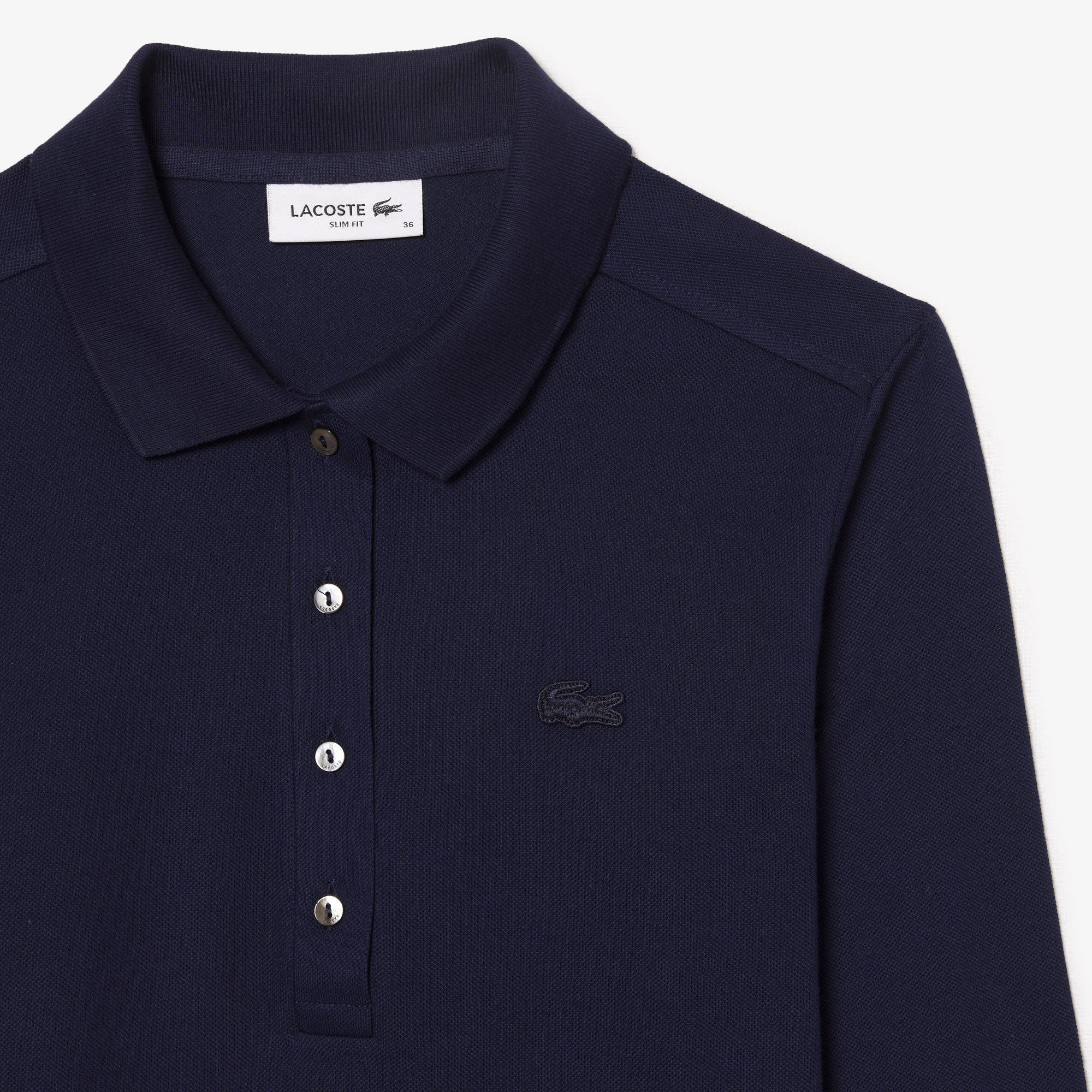 Women’s Slim fit Stretch Piqué Lacoste Polo Shirt image number 4