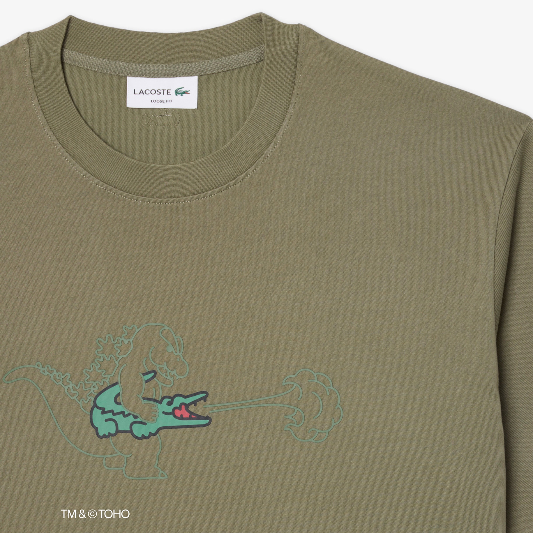 T-shirt Lacoste & Godzilla image number 4