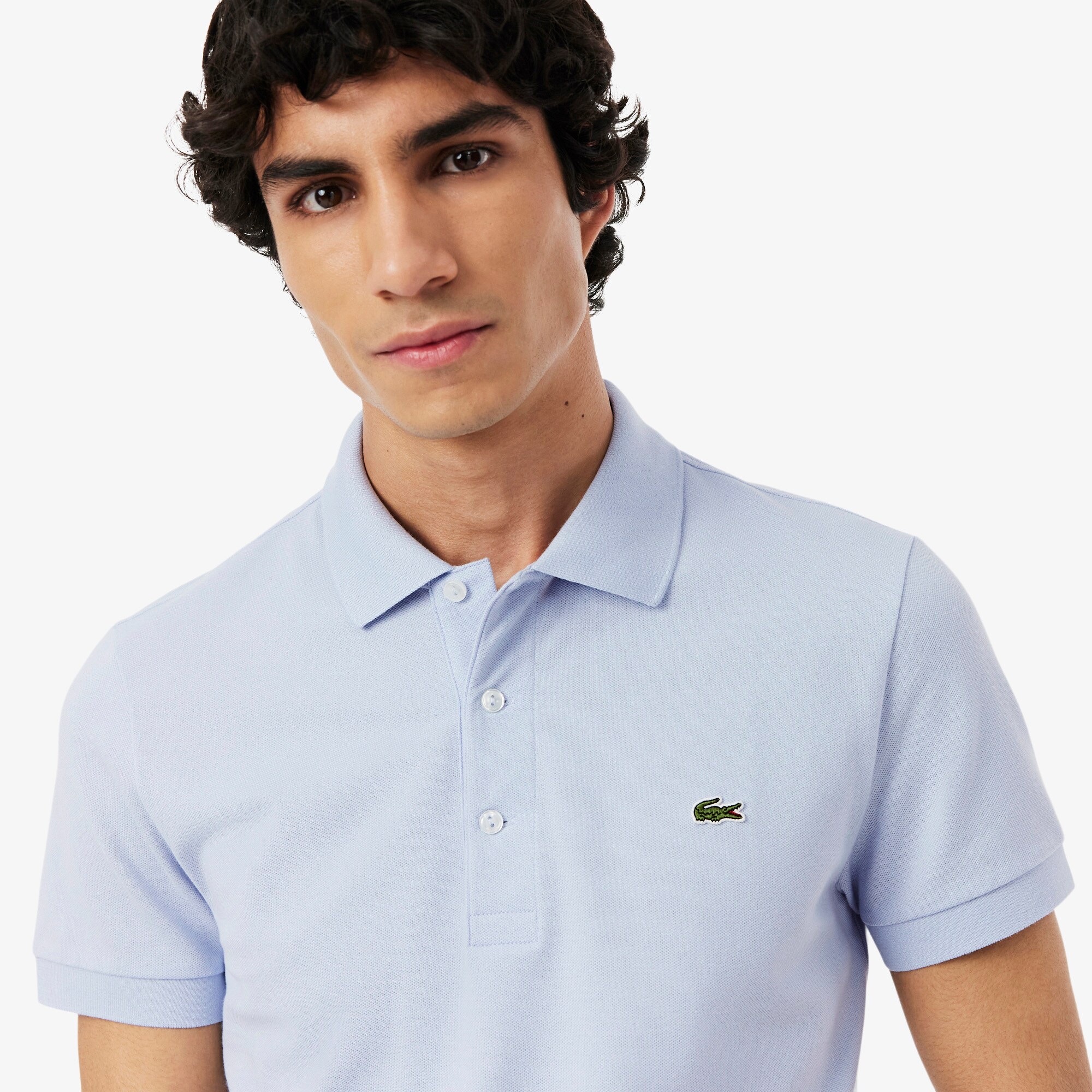 Slim Fit Stretch Piqu&eacute; Polo Shirt image number 1