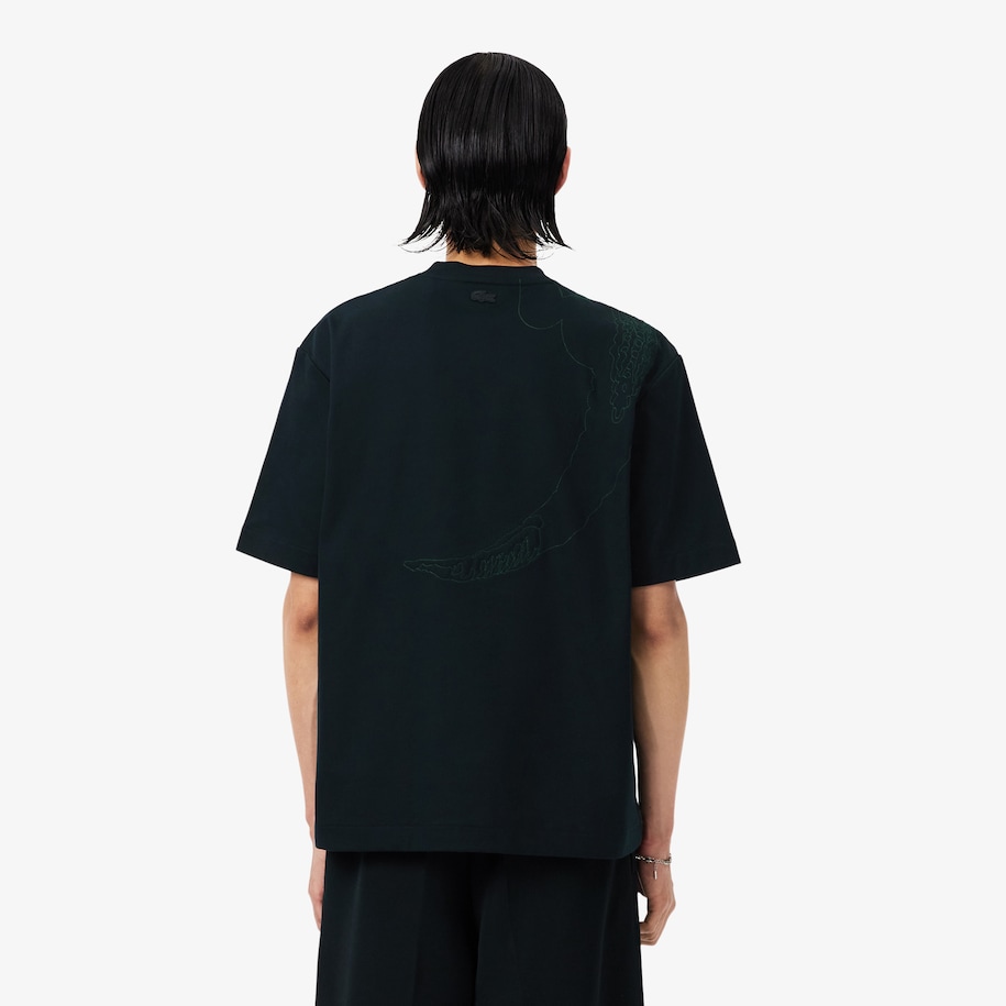 Runway Embroidered Crocodile T-shirt image number 2