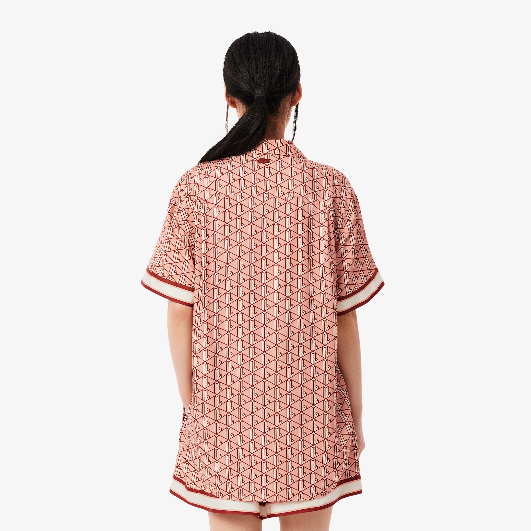 Oversized Monogram Print Shirt image number 2