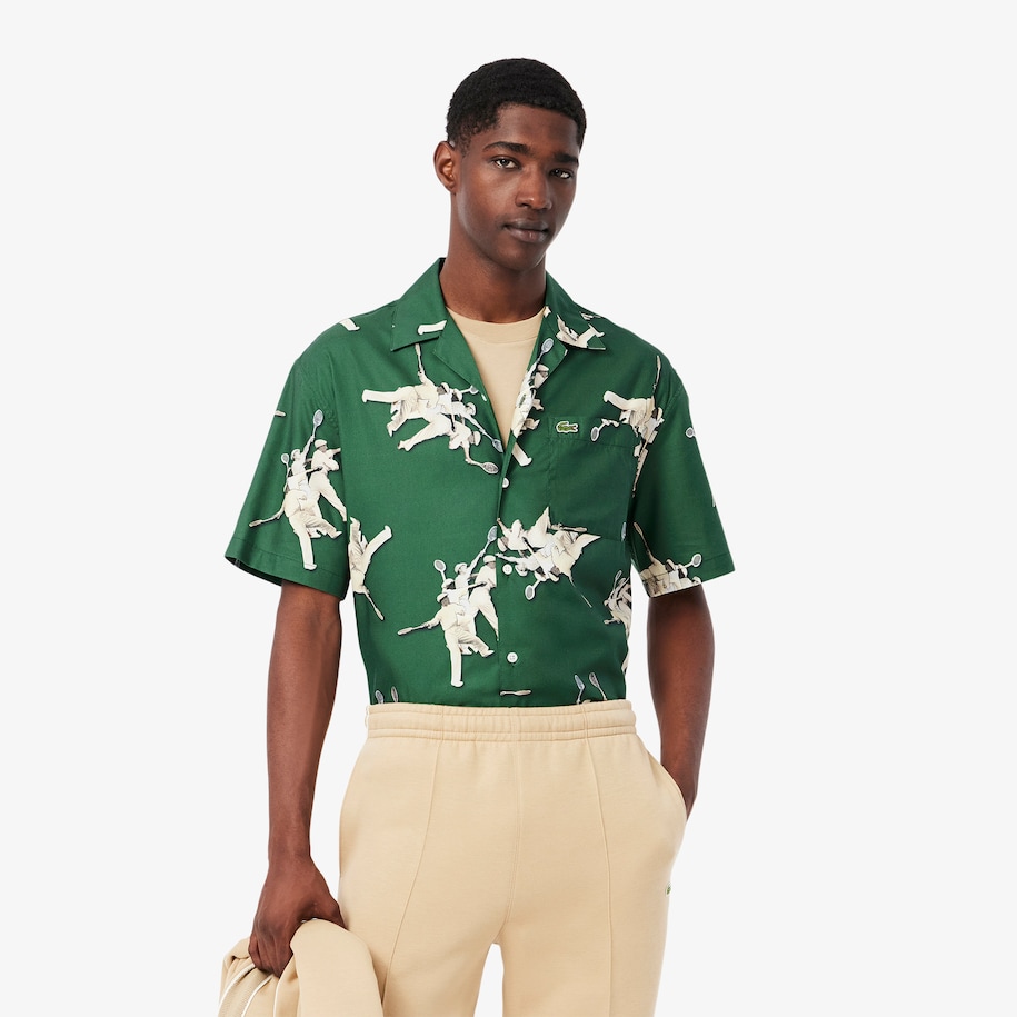 Relaxed Fit Ren&eacute; Lacoste Print Shirt image number 0