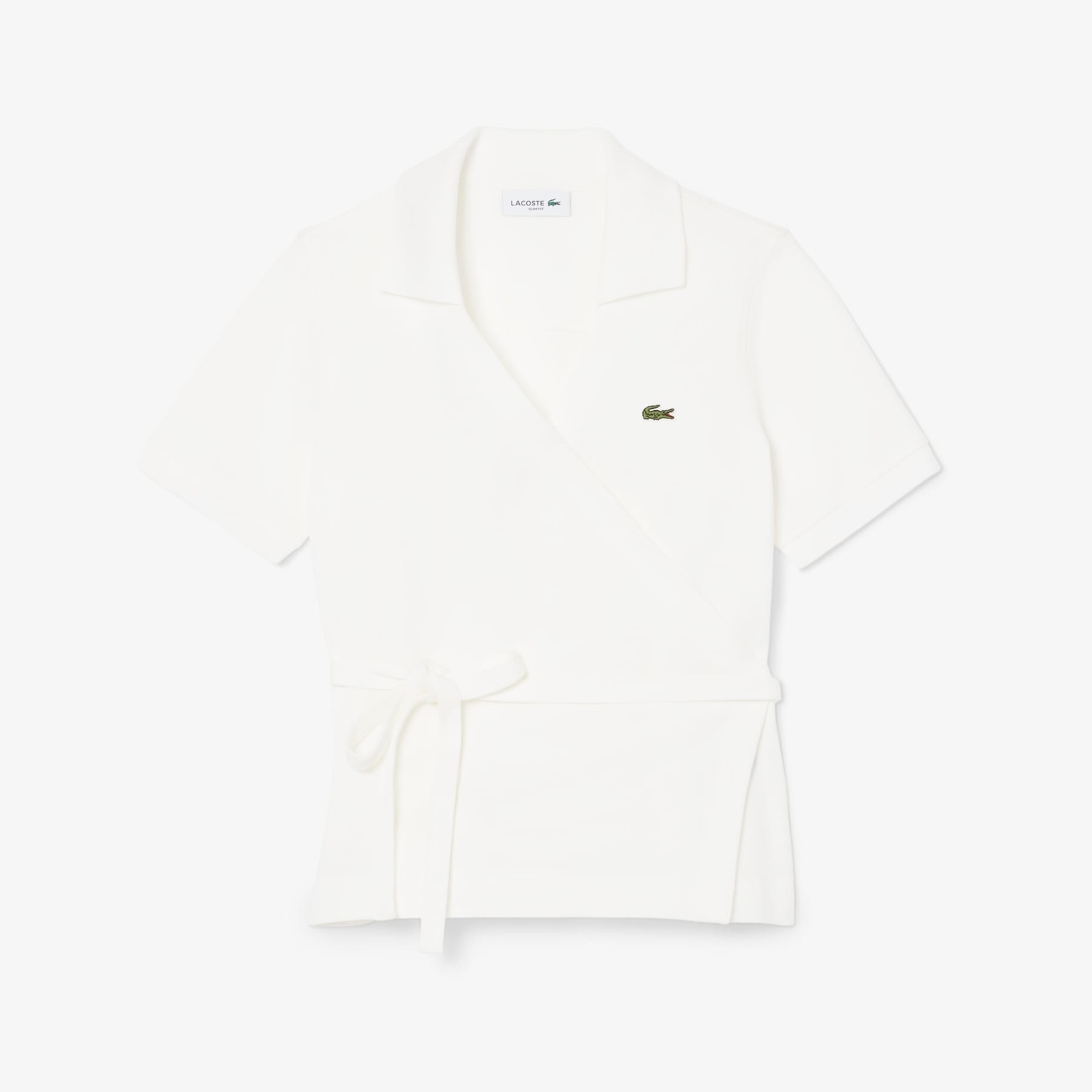 Stretch Mini Piqu&eacute; Wrap Polo Shirt image number 3