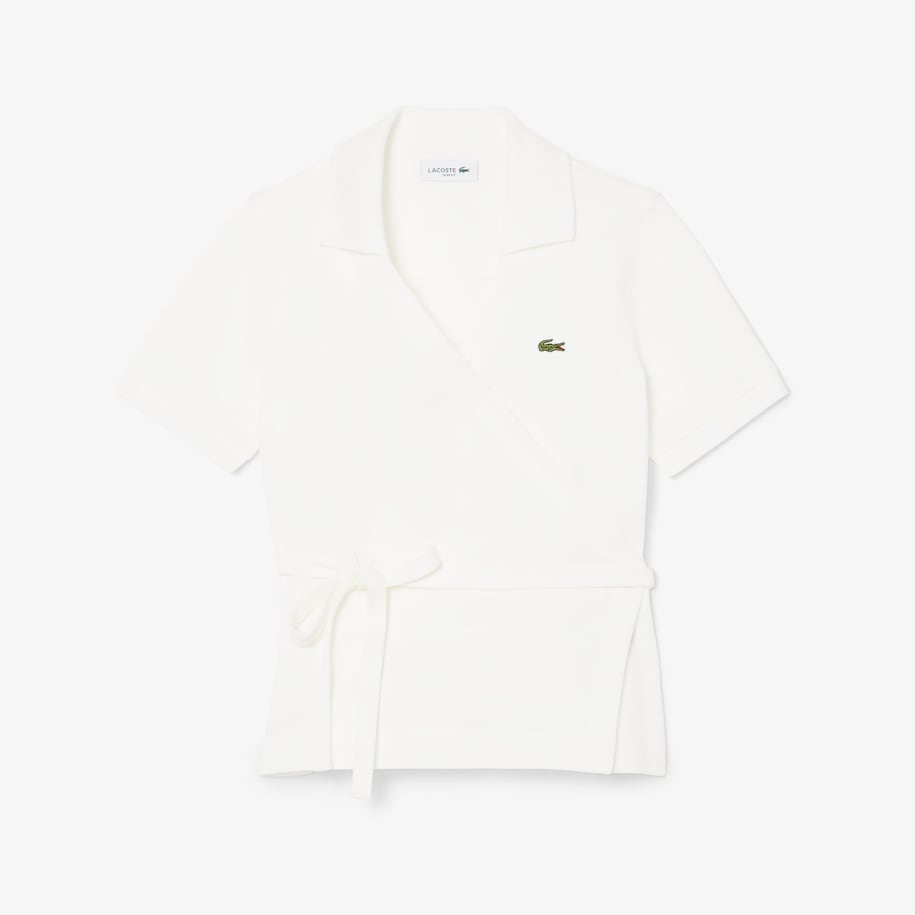 Stretch Mini Piqu&eacute; Wrap Polo Shirt image number 3