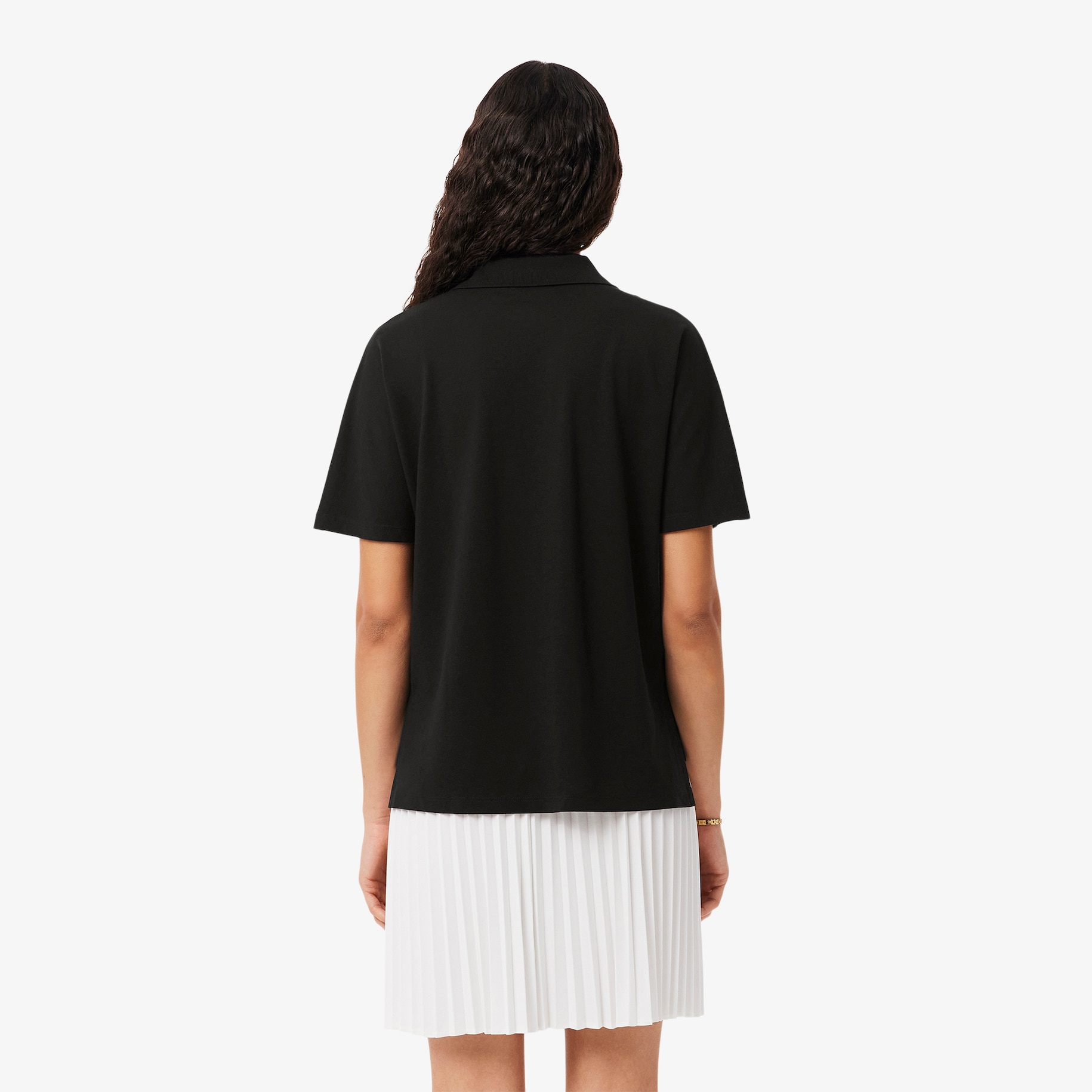 Relaxed Fit Fluid Piqu&eacute; Polo Shirt image number 2