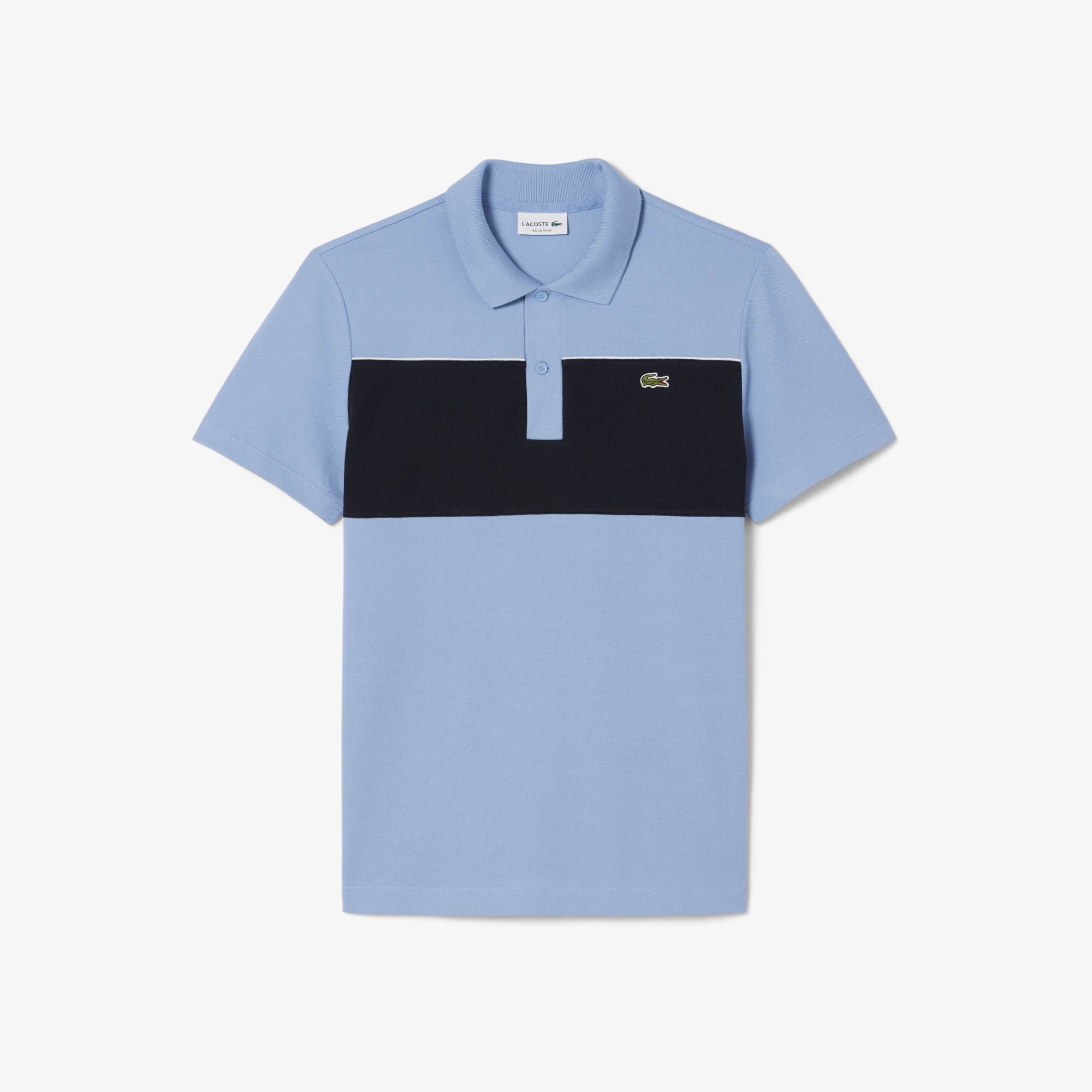 Regular Fit Colour-Block Piqu&eacute; Polo Shirt image number 3