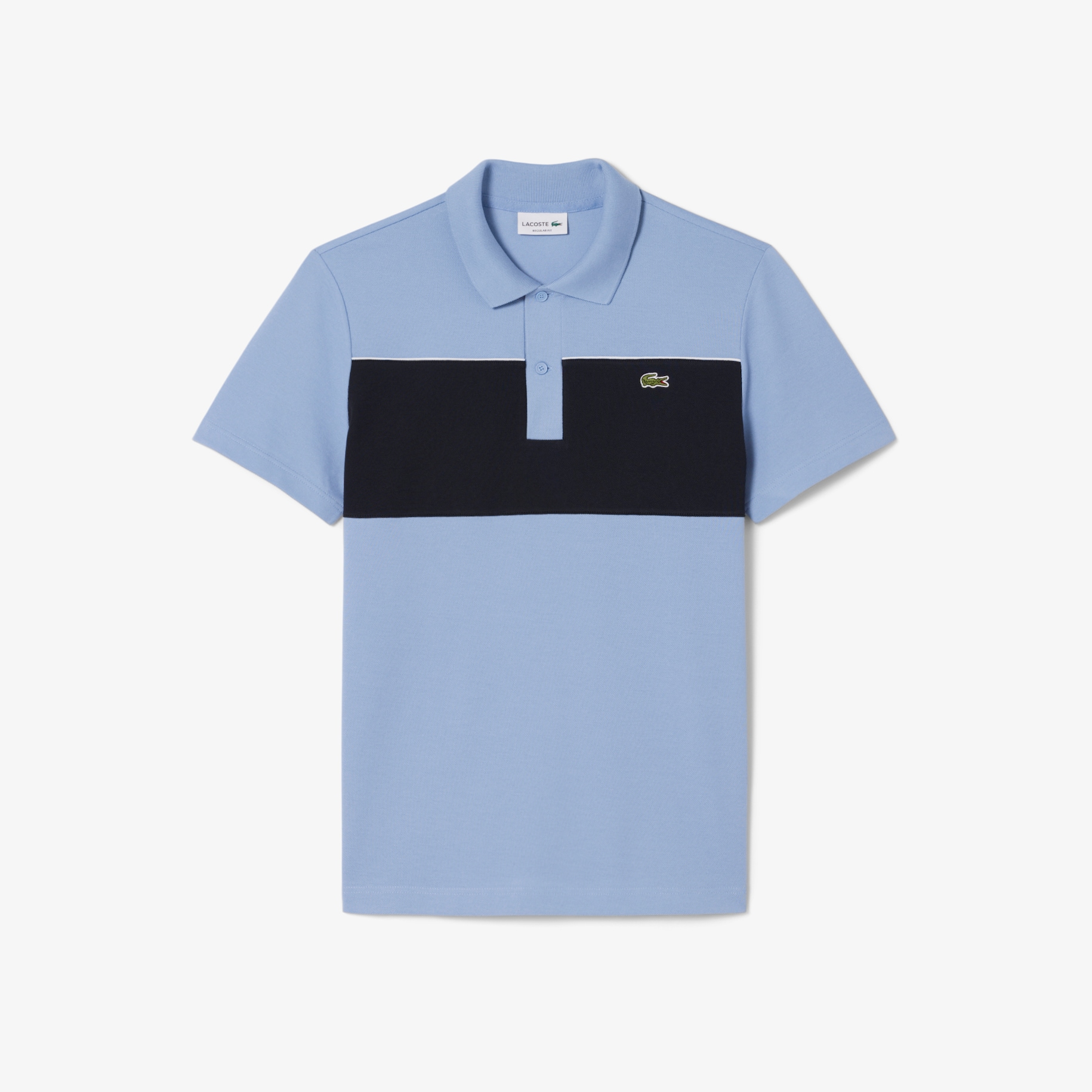 Regular Fit Colour-Block Piqu&eacute; Polo Shirt image number 3
