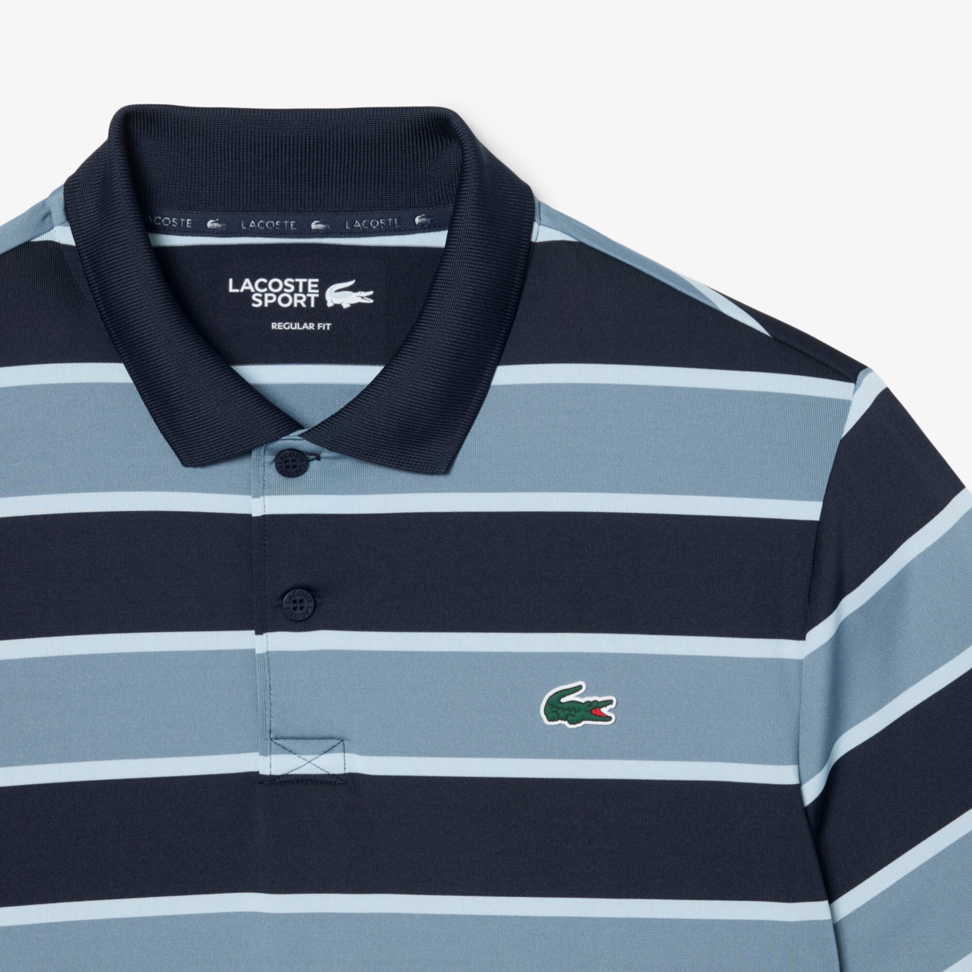 Striped Ultra Dry Stretch Golf Polo Shirt image number 1