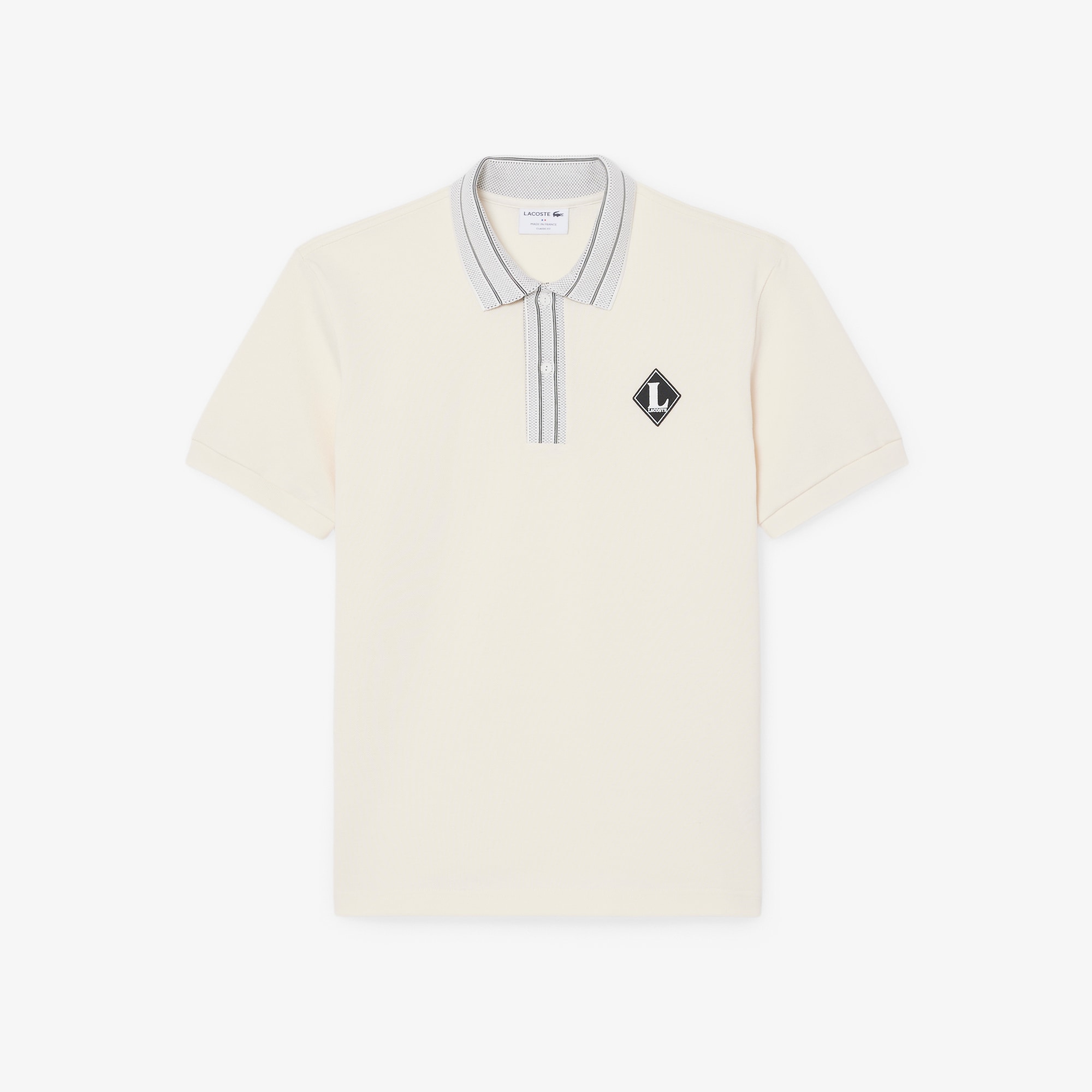 French Made Classic Fit Badge Polo Shirt image number 3