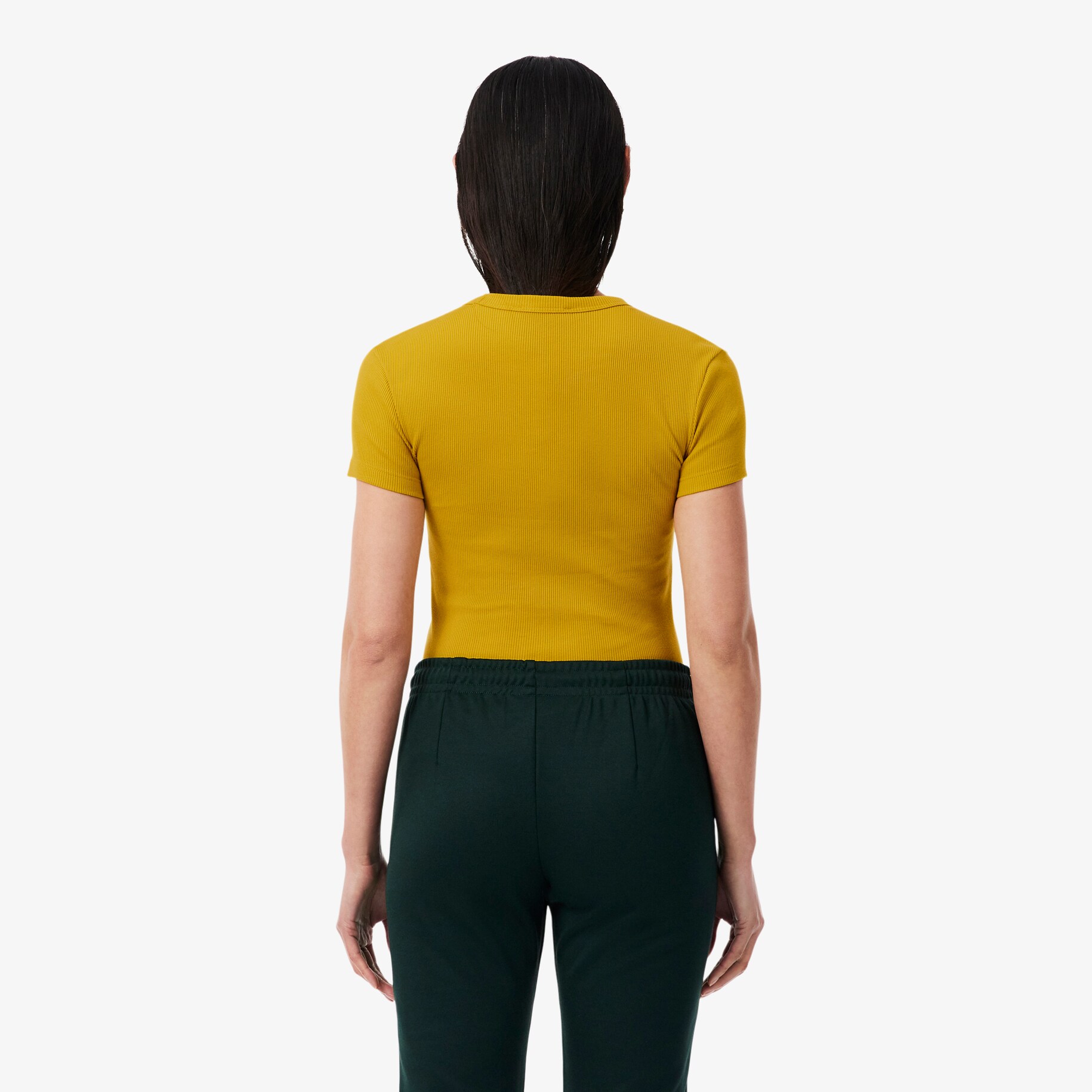 Slim Fit Ribbed Cotton T-shirt image number 2