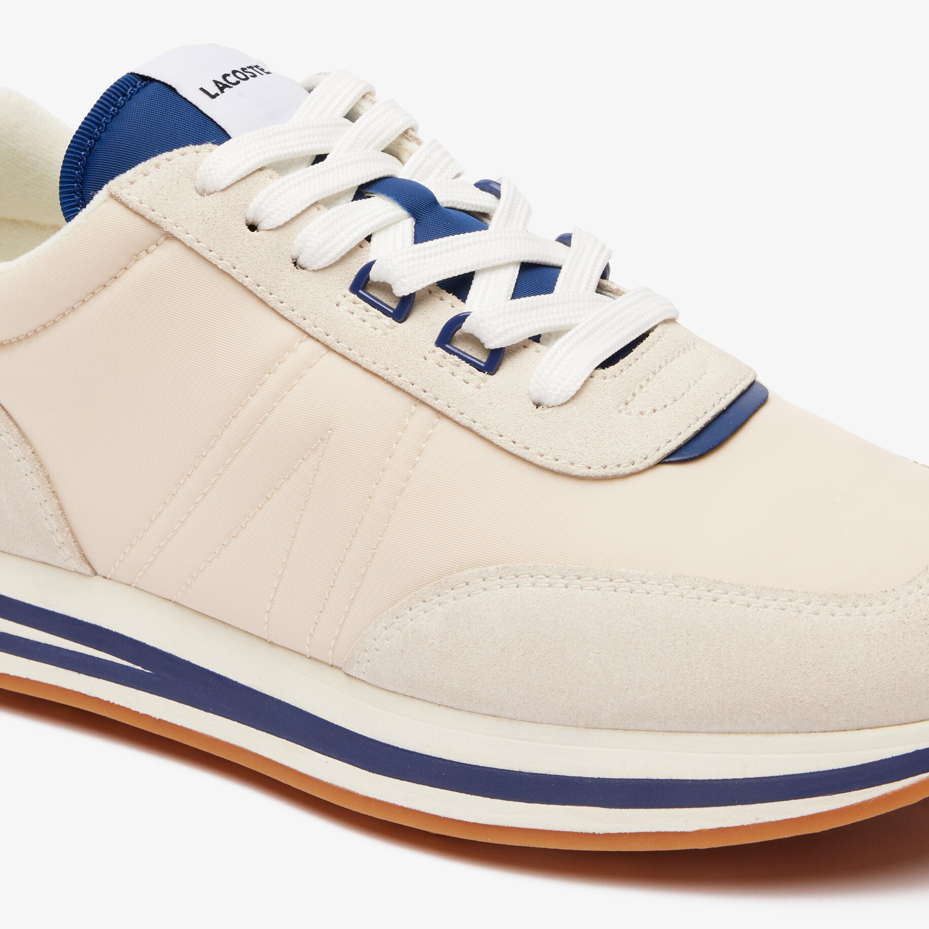 Men's L-Spin Leather and Textile Trainers image number 5